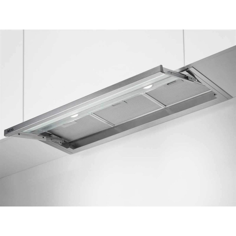 Detalle 1 de AEG DPE4941M campana telescópica de 90 cm, acero inoxidable y LED