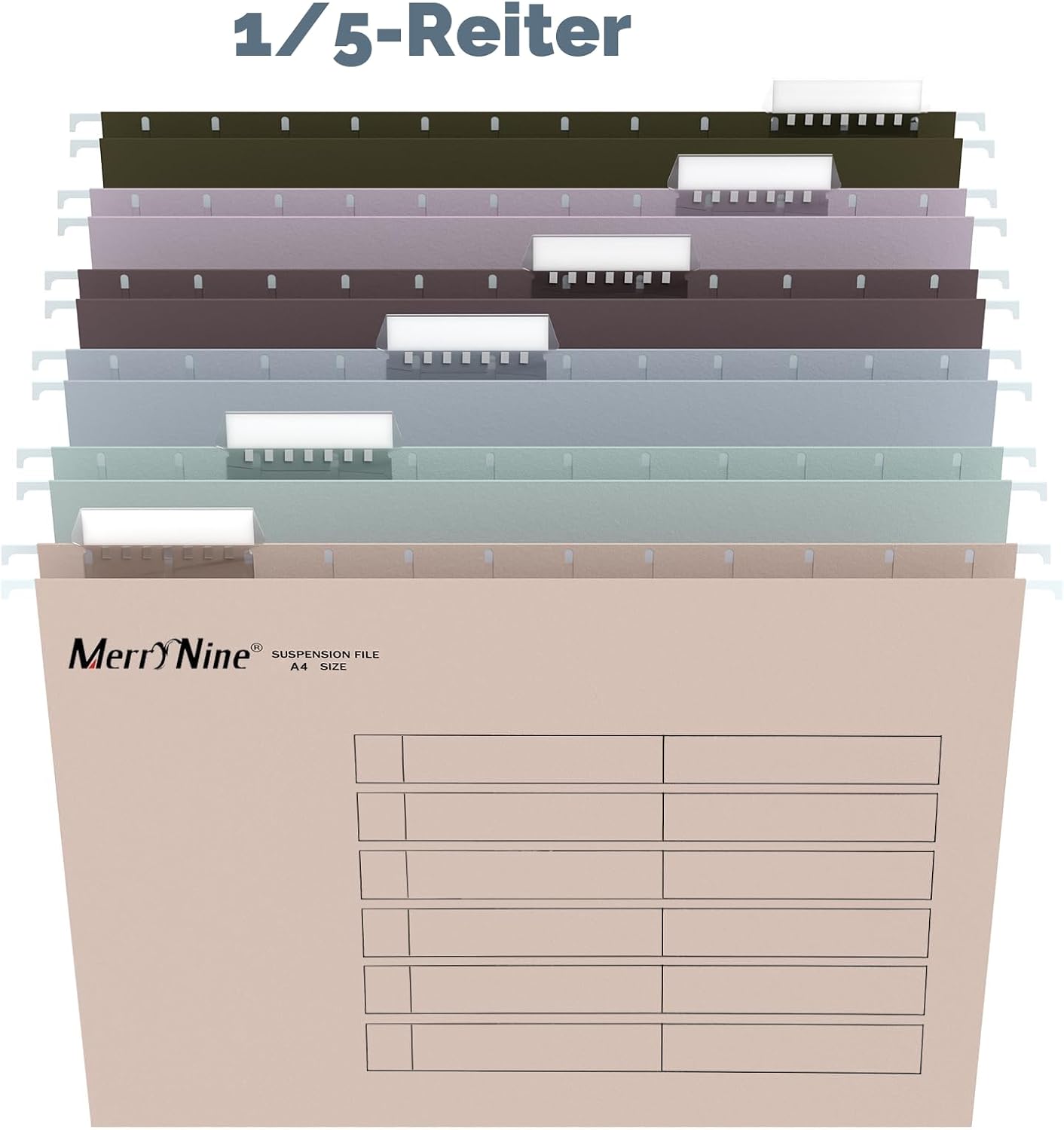 Detalle 2 de MerryNine A4-Hängemappen 24 Stück