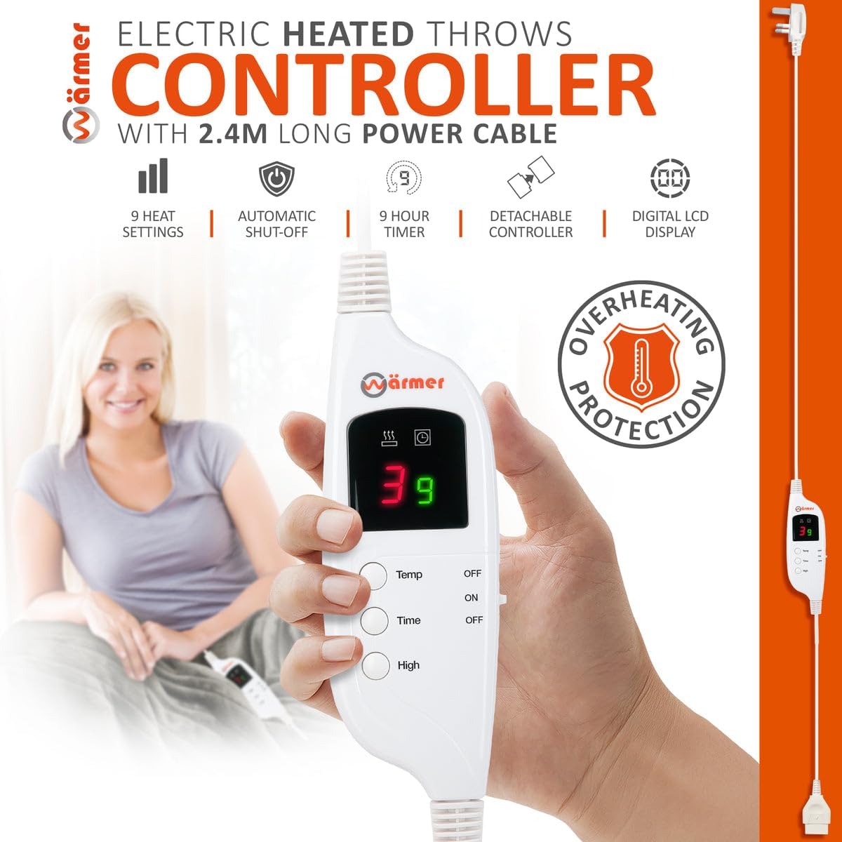 Thumbnail 1 de Warmer Heated Throw Controller Replacement (exact design controller fit)