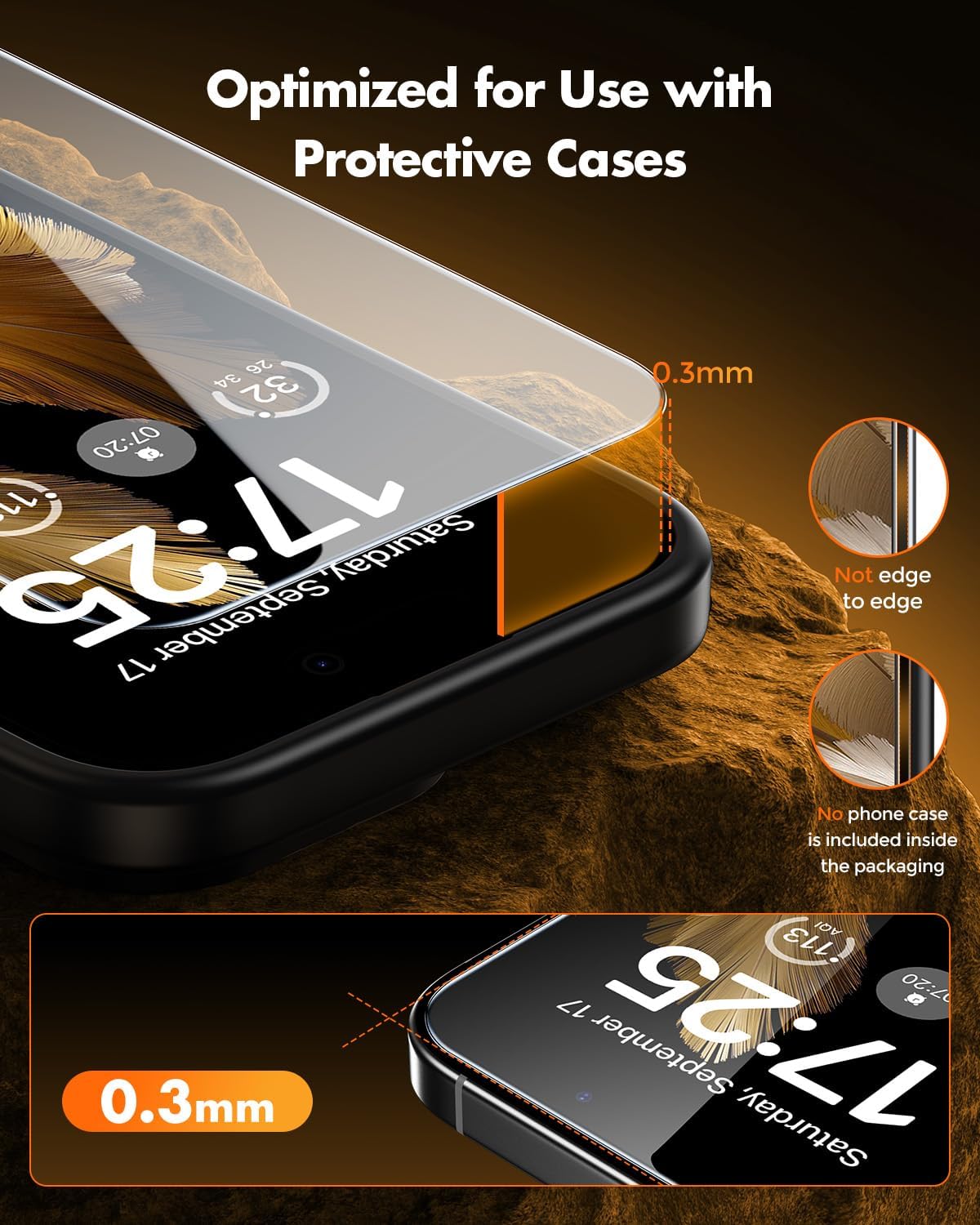 Thumbnail 4 de UNBREAKcable iPhone 16 Pro Max 3-Pack Screen Protector