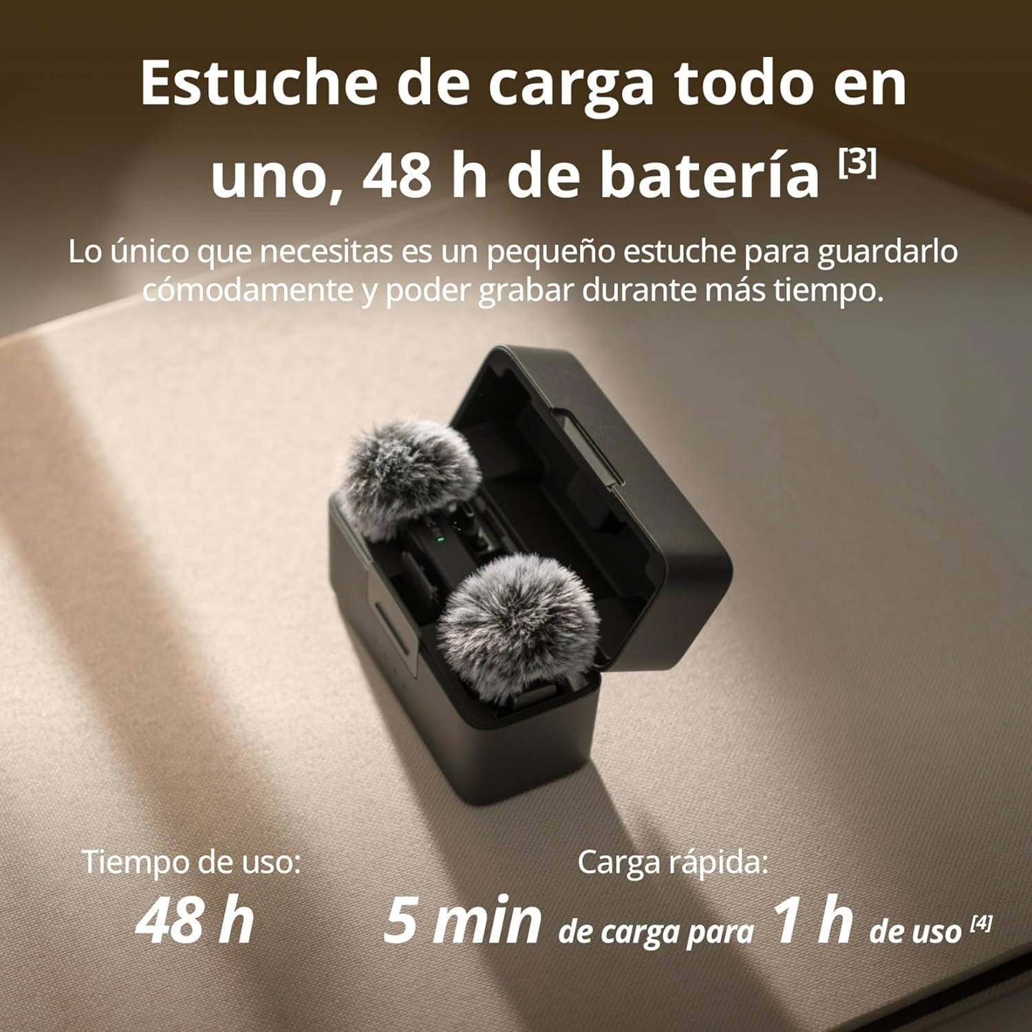 Detalle 2 de DJI Mic Mini Inalámbrico 📱 Compacto, 48h, Cancelación Ruido