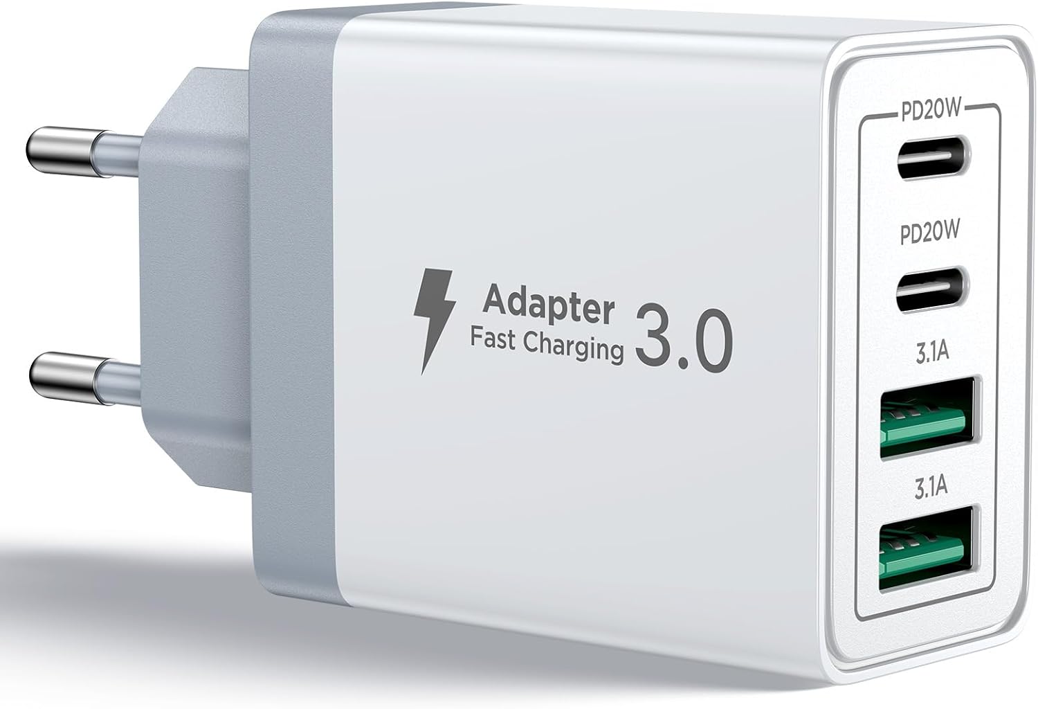 Aioneus Cargador USB C 40W 4 puertos