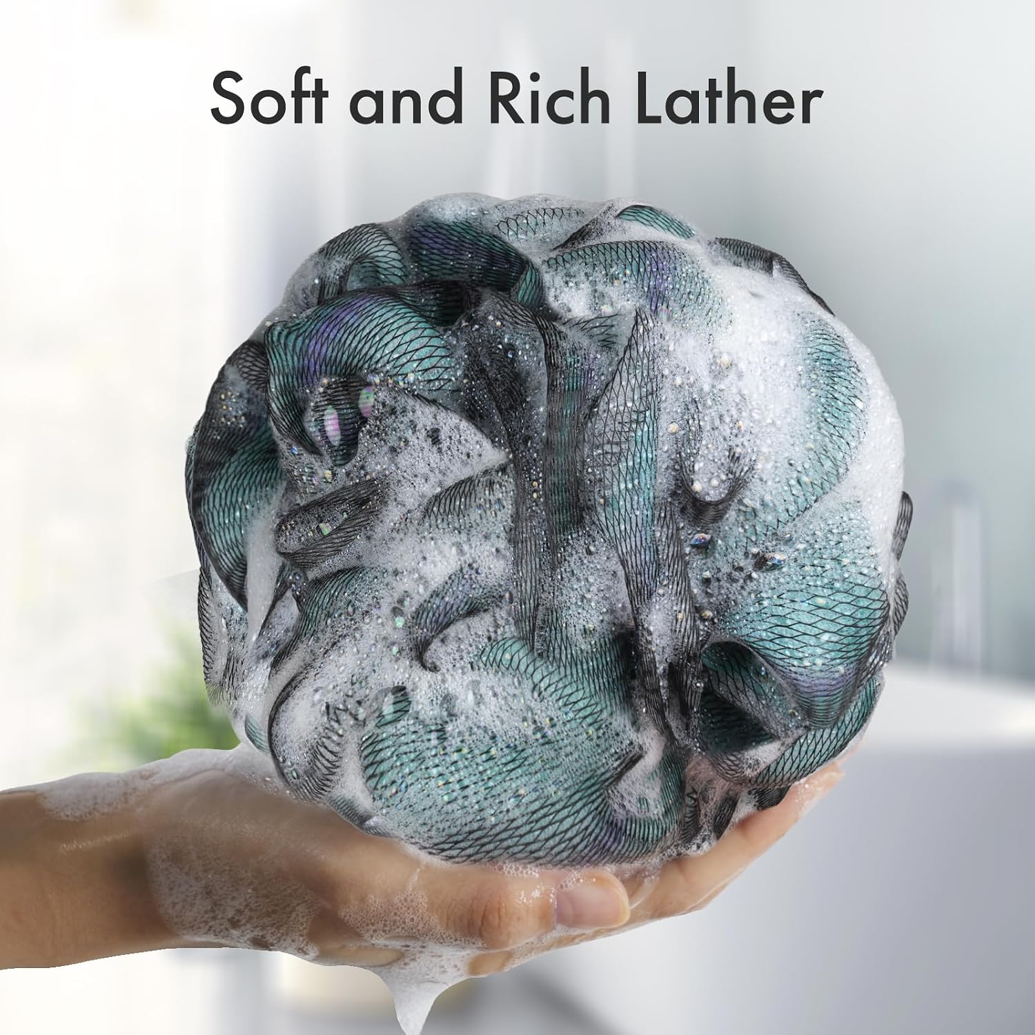 Detalle de AmazerBath PE Shower Loofah Set
