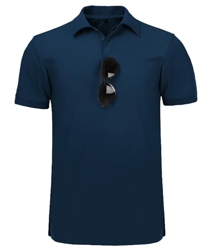 Detalle de JACKETOWN Polo Homme Manches Courtes Séchage Rapide Respirant – Turquoise Foncé XL