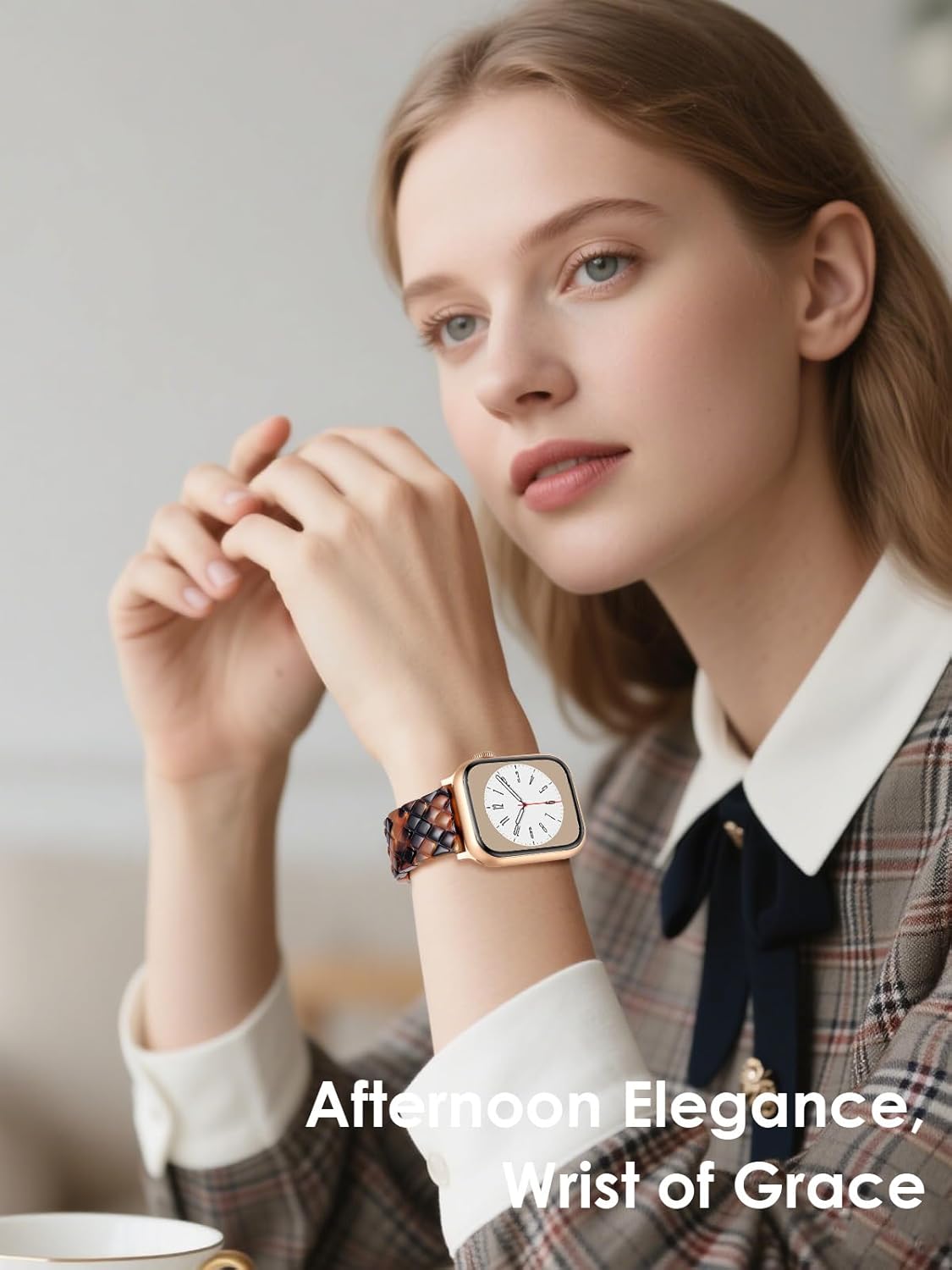 Thumbnail 4 de V.R.HOPE Resin Straps for Apple Watch (40/41/42/38mm) – Tortoise Shell