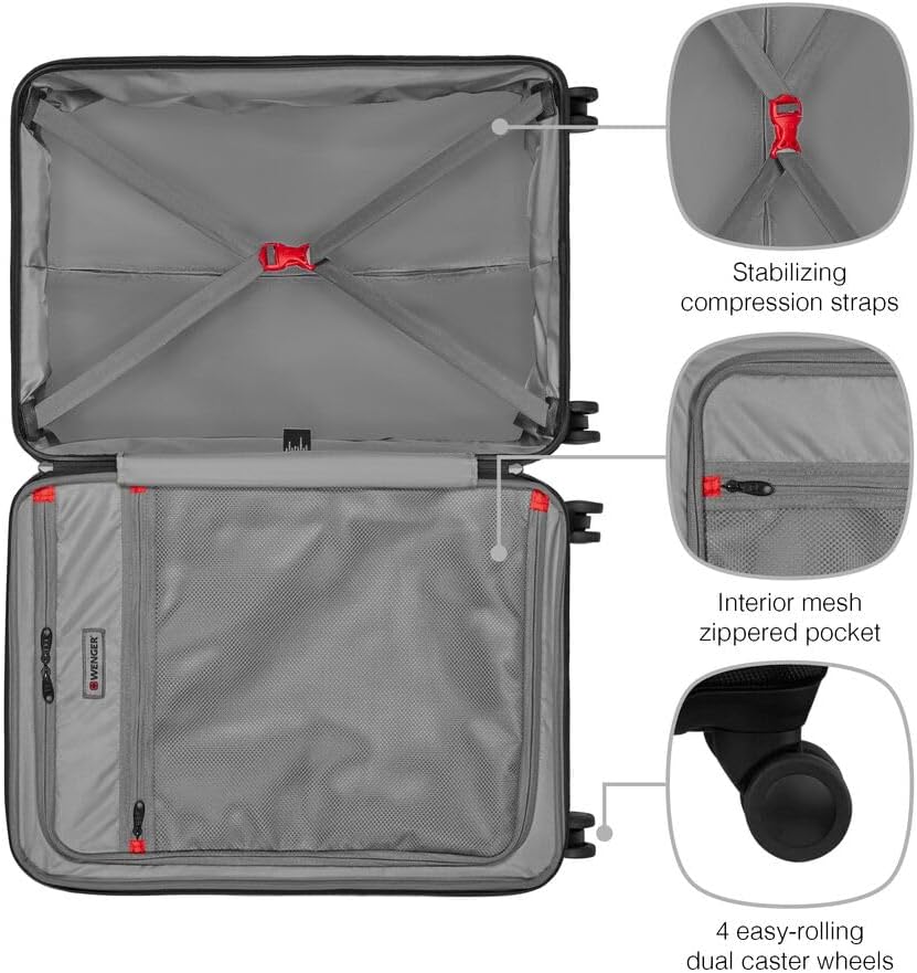 Thumbnail 4 de WENGER Legacy Valigia Rigida a 4 Ruote, Trolley e Serratura TSA (Legacy Medium) – 46 x 66 x 26 cm