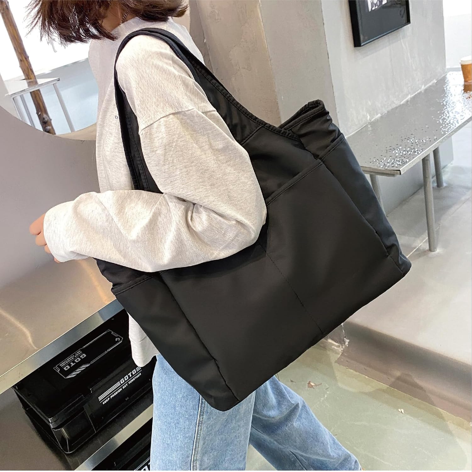 Thumbnail 1 de MAYMOONER Large Capacity Tote Bag 1 for Women