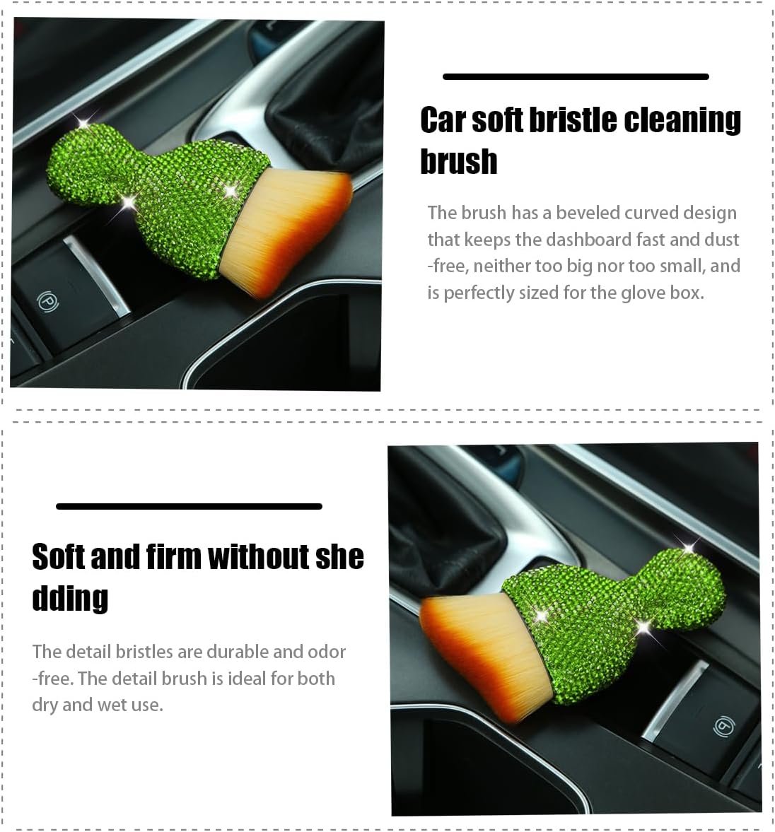 Detalle de Zipelo Car Detailing Brush with Synthetic Bristles