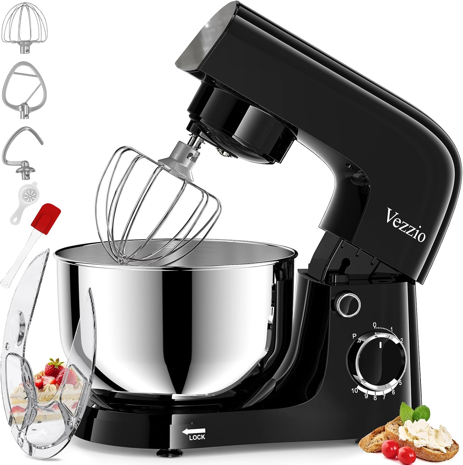 Detalle de Vezzio Stand Mixer 1500W 10 speed 4.5L
