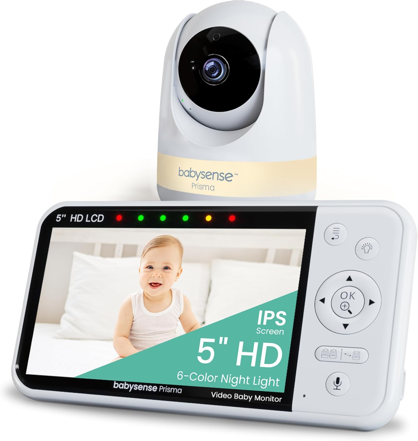 Detalle de Babysense Prisma 5” HD video baby monitor