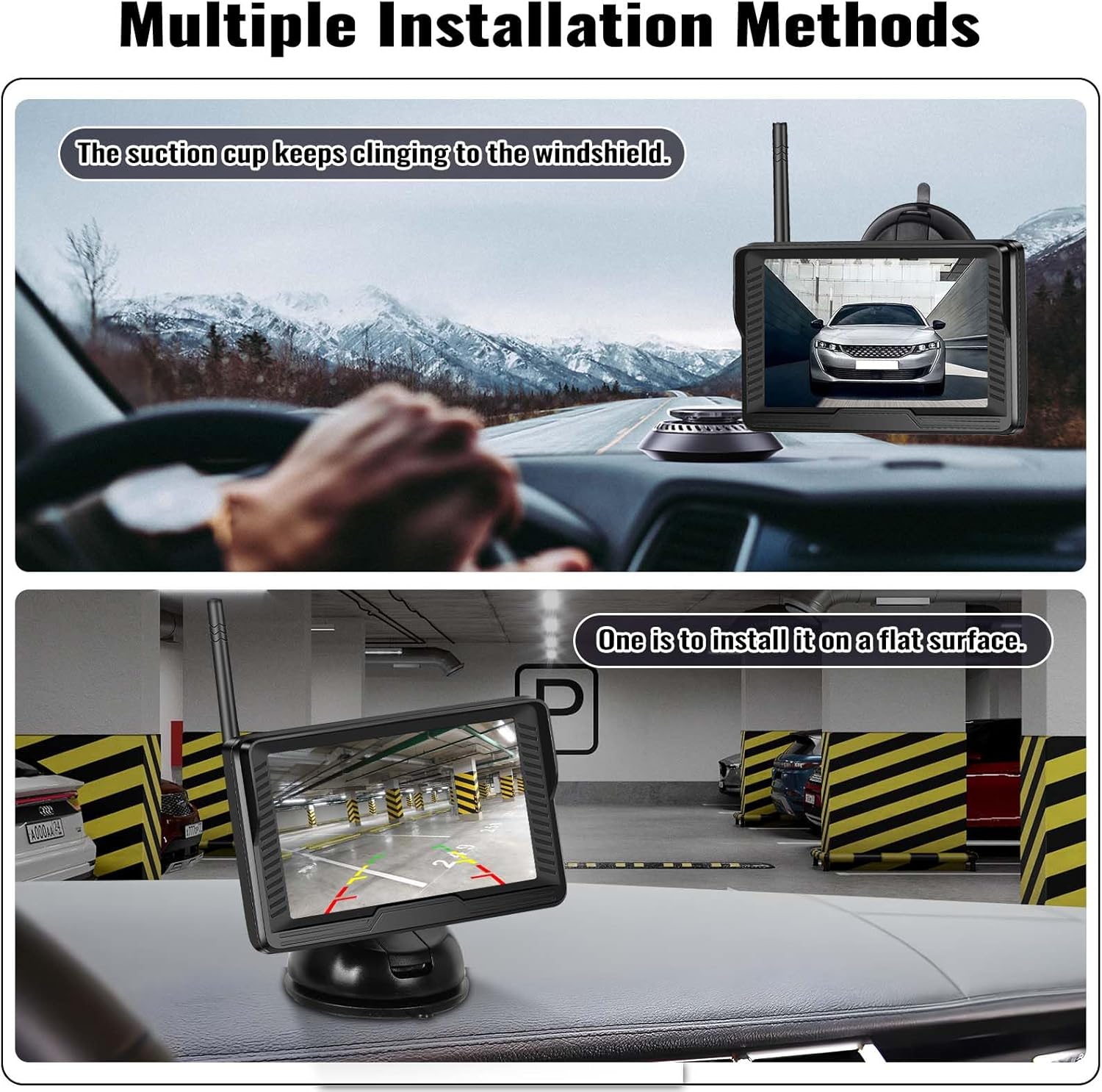Detalle 2 de Caméra de Recul 1080P 120° avec Moniteur 4,3