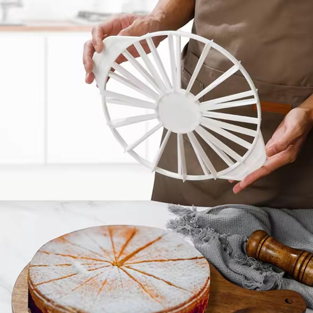 Detalle de YRsorn Tortenteiler-Set (14/16 Stück) – Tortenschneider aus Kunststoff für 12/16 Tortenstücke