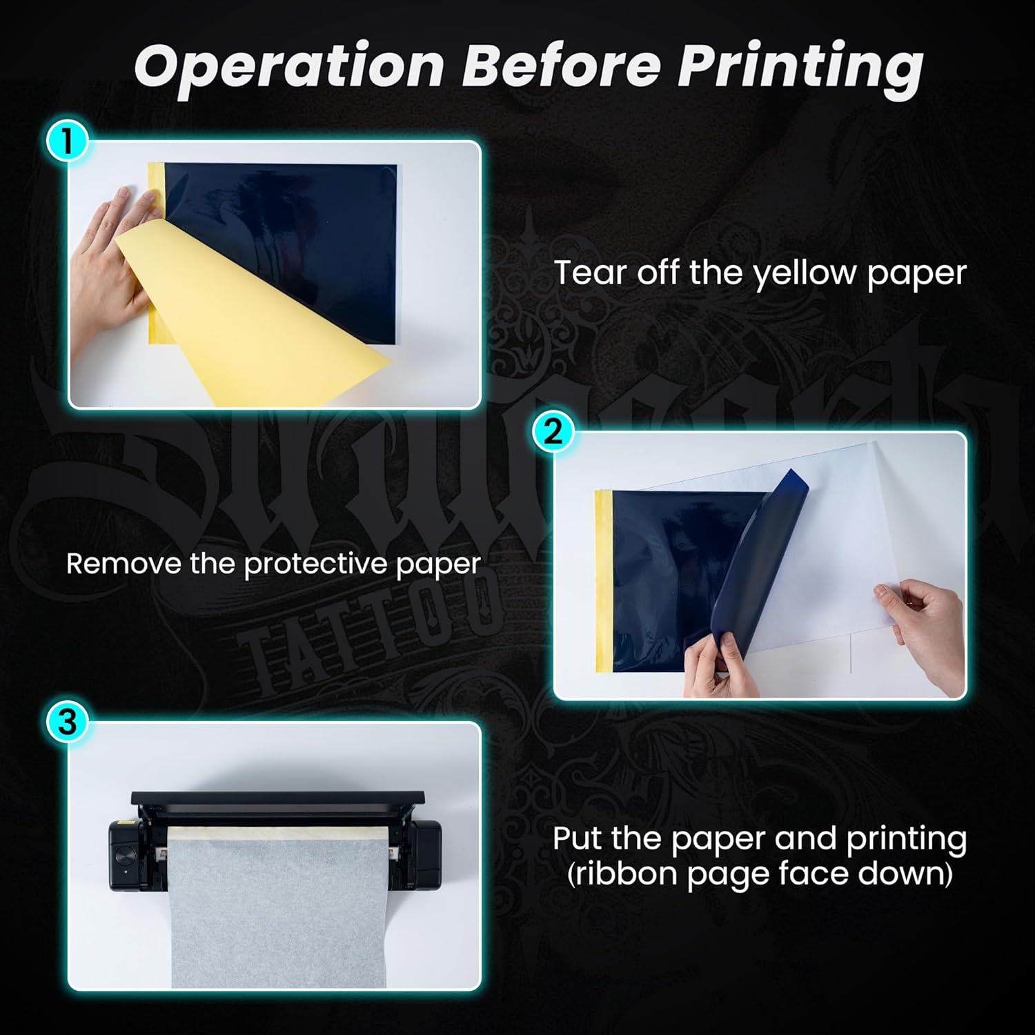 Thumbnail 5 de TATTMUSE Tattoo Printer (A887) Bluetooth thermal stencil printer for beginners and artists