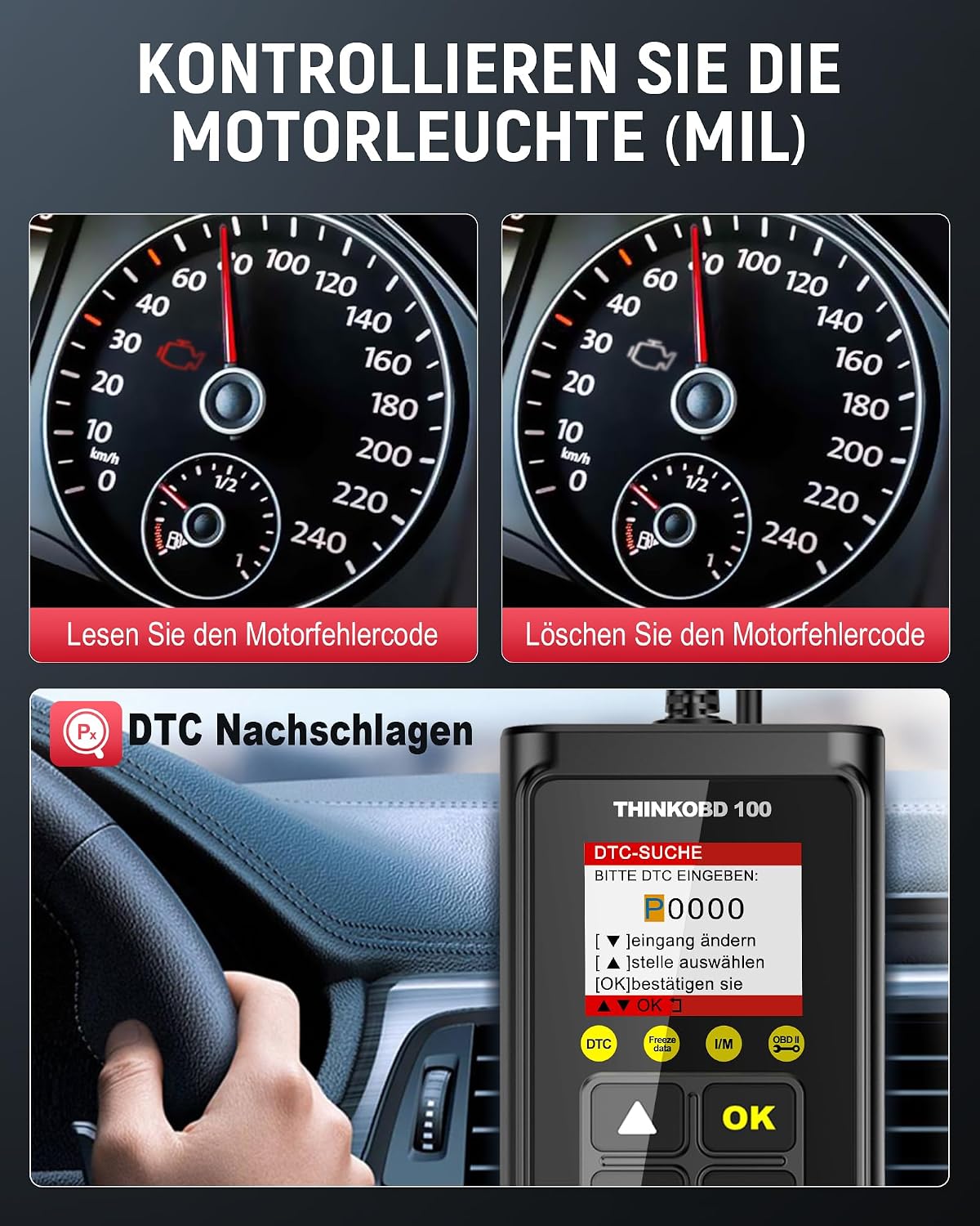 Detalle 2 de thinkcar THINKOBD 100 OBD2 Diagnosegerät