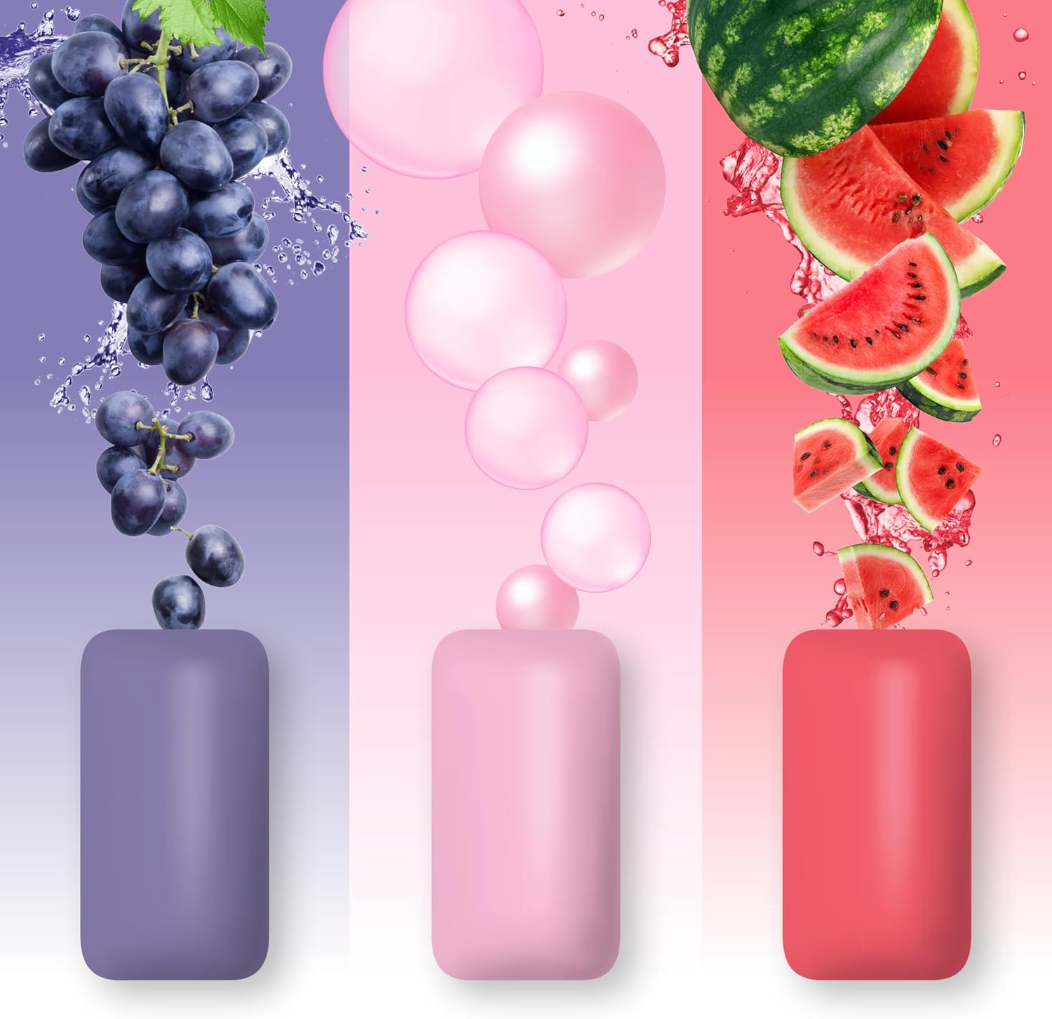 Thumbnail 1 de PUR Jumbo Gum 🍬 Goma sin Aspartamo con Xilitol, Sabores Uva y Sandía