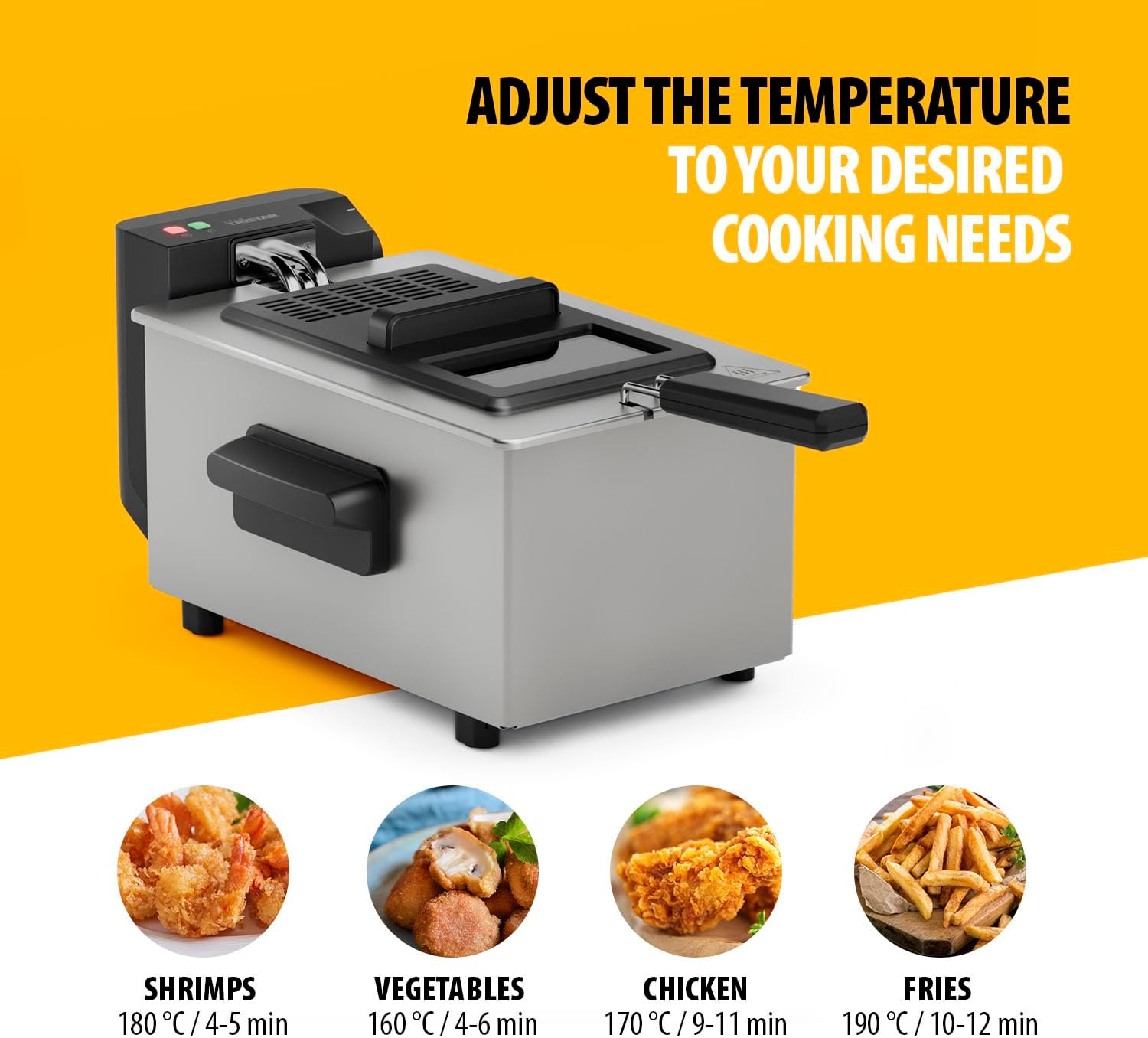 Thumbnail 5 de Tristar Stainless Steel Deep Fryer 3L, 2000W (FR-9327UK) – a practical, family-friendly fryer