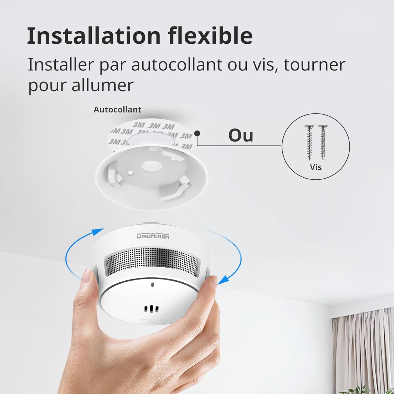 Thumbnail 5 de Détecteur de fumée Pile 10 Ans 85 dB