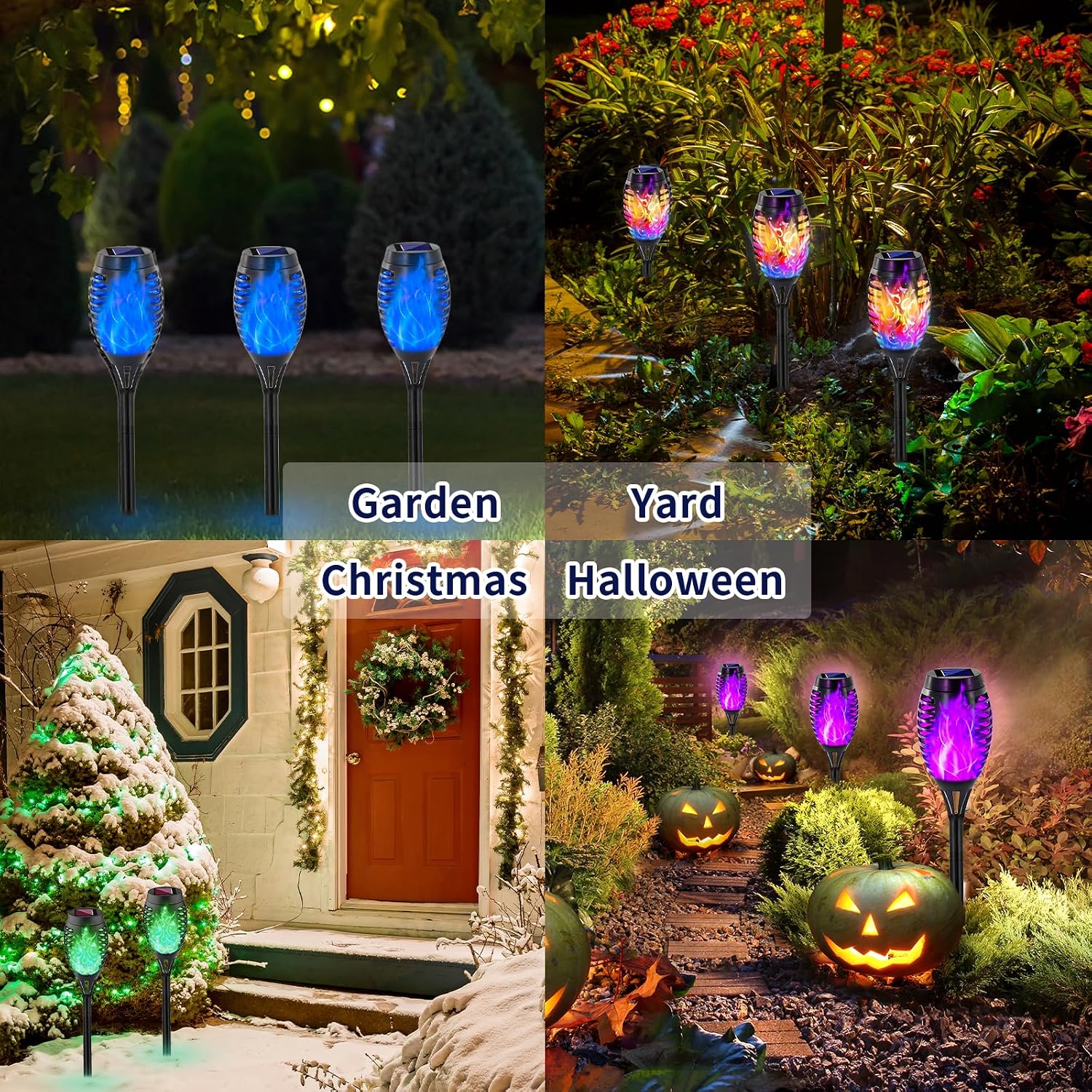 Thumbnail 4 de Solar Torch Lights 8-Pack