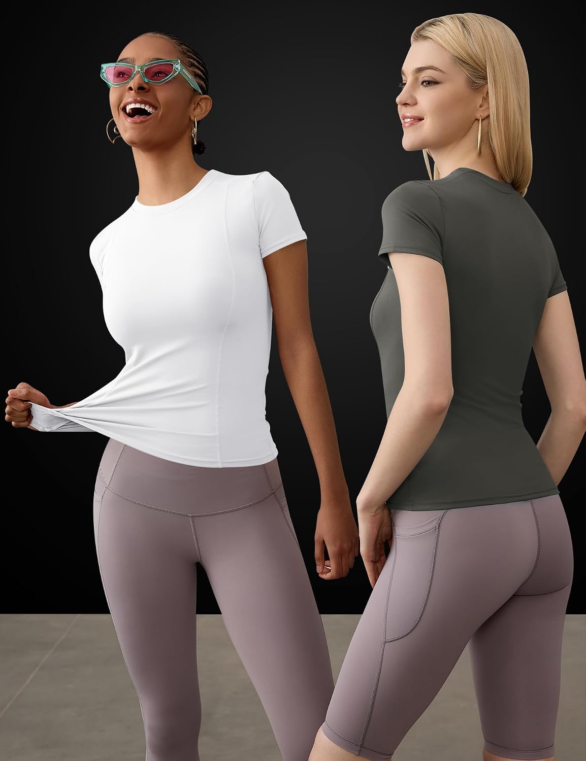 Detalle de IECCP Women Gym Shirts 85% polyester