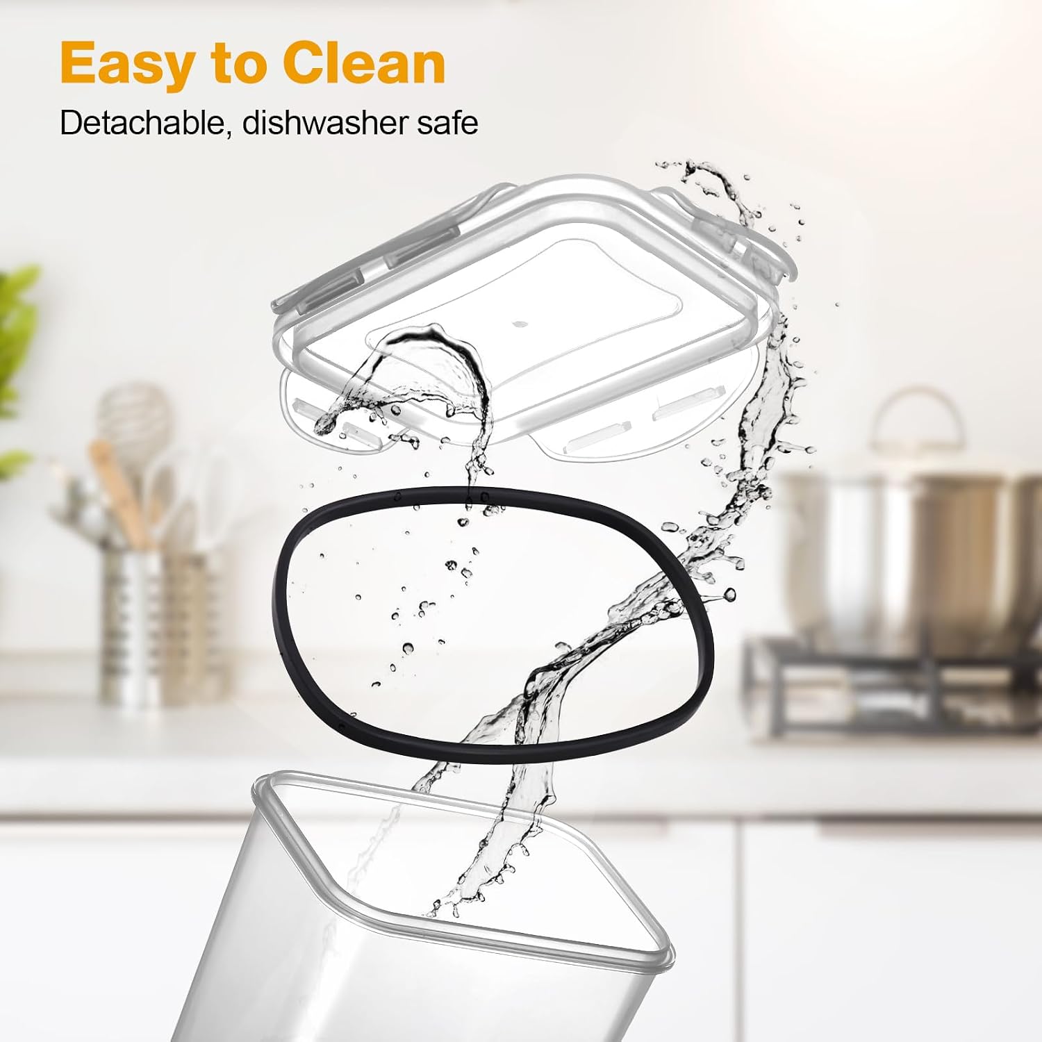 Detalle 2 de YASHE 1.5L Airtight Food Storage Containers set of 10
