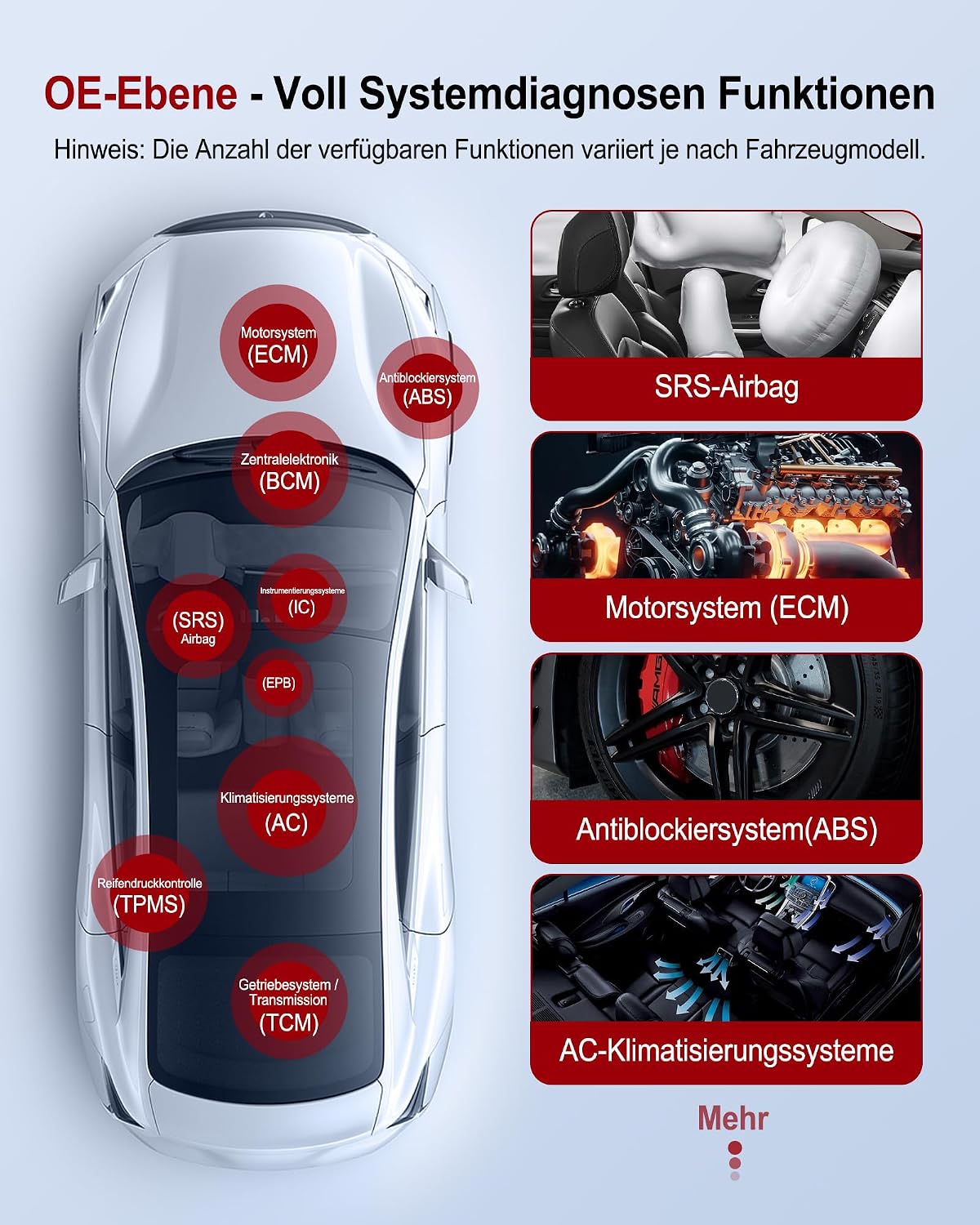 Detalle de thinkcar ThinkDiag Mini OBD2 Bluetooth Adapter für iOS & Android – Systemdiagnosen, Fehler auslesen & löschen