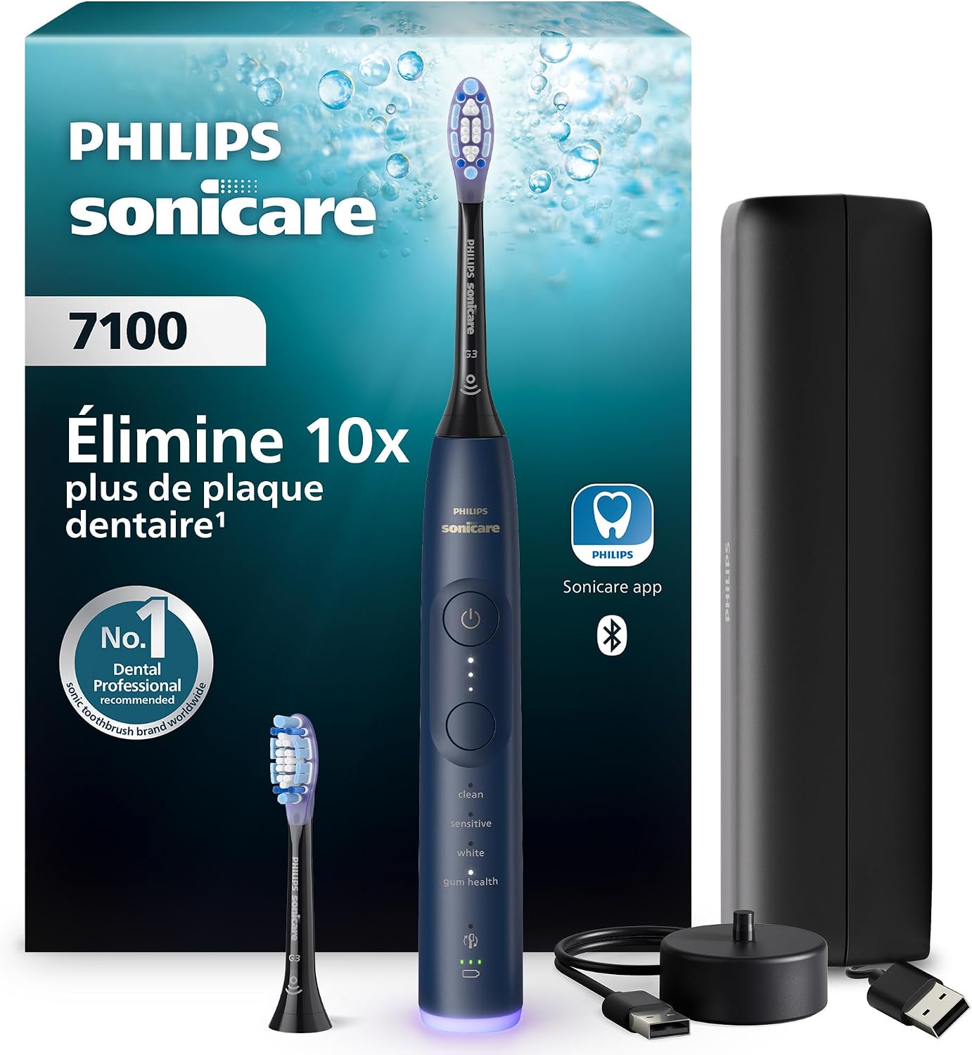 Detalle de Philips Sonicare 7100 HX7423/01 sonische tandenborstel met app en druksensor