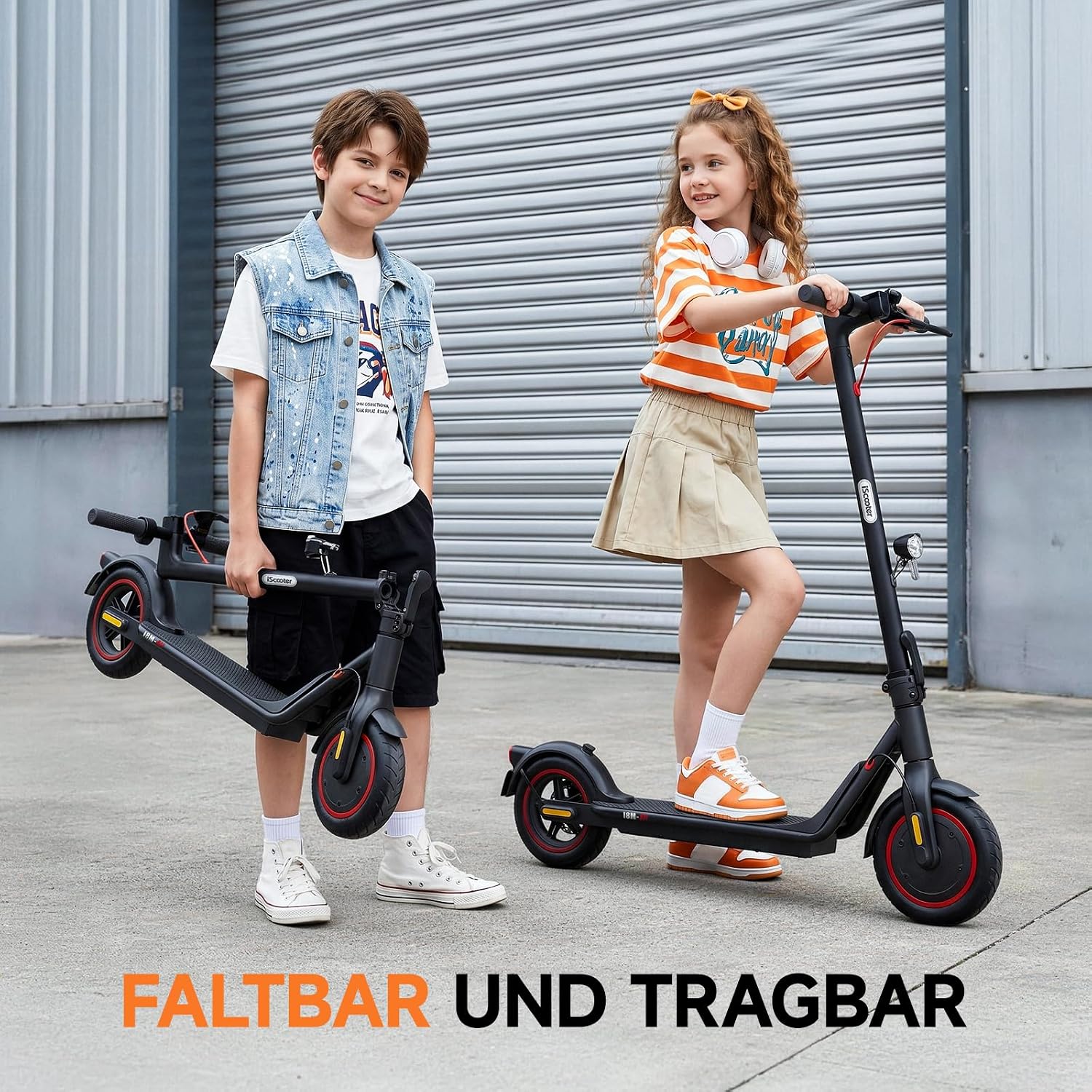 Thumbnail 6 de iScooter Kinder E-Scooter 500W – sicher, faltbar und straßenzugelassen für 10–16 Jahre