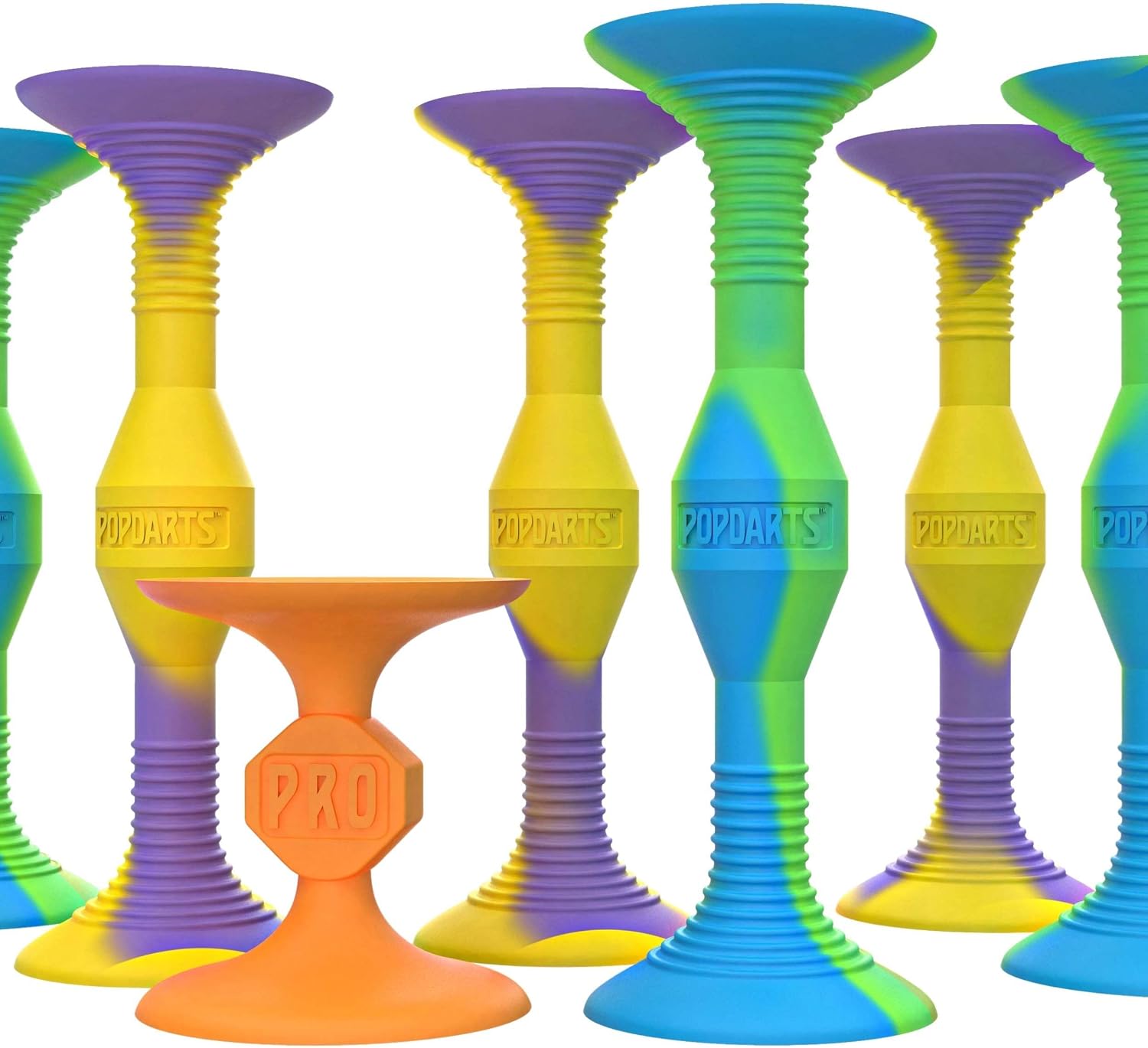 Detalle de Popdarts PRO Pack Game Set (Wigglenobber Target Marker): Indoor & Outdoor Dart-Style Fun for All Ages