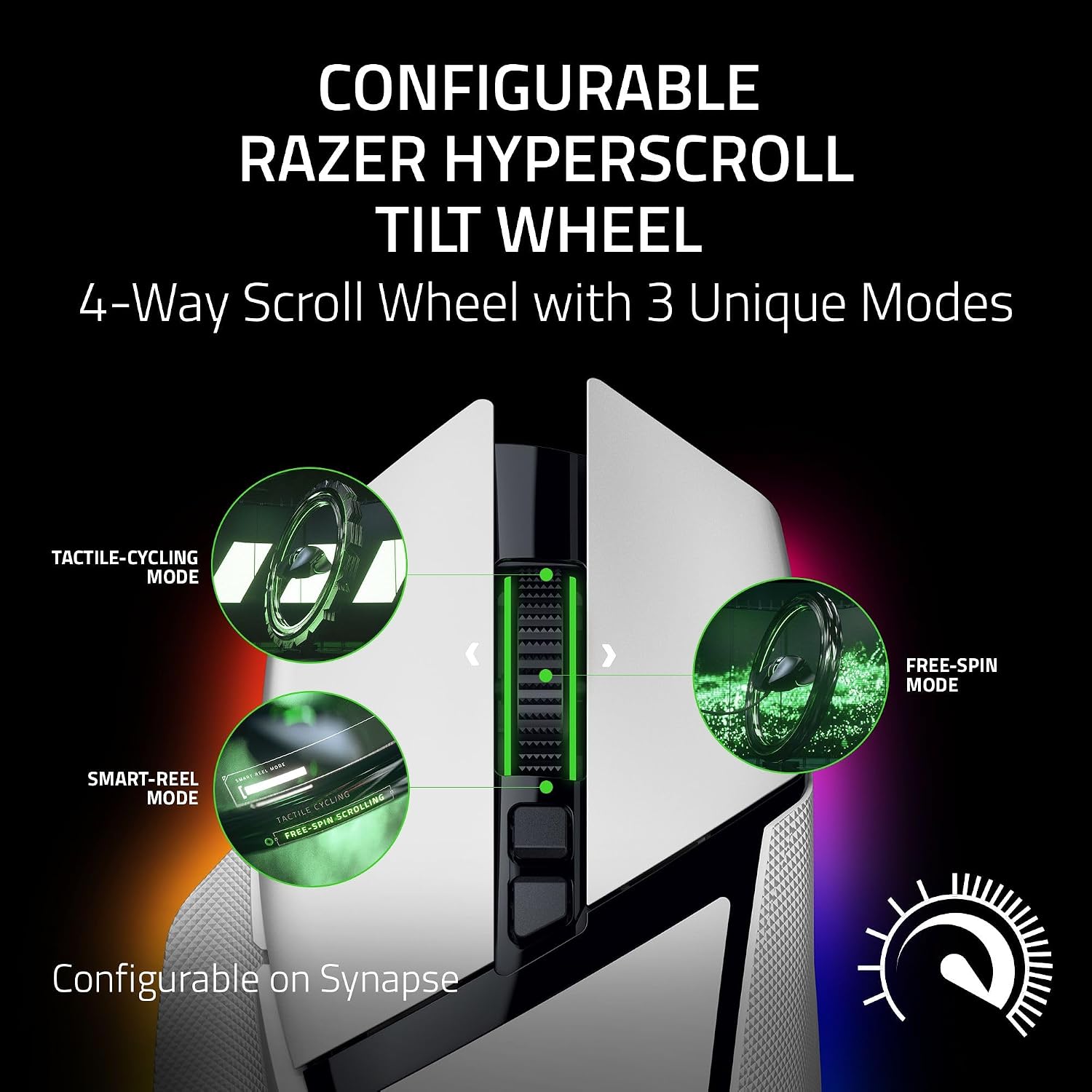 Detalle 2 de Razer Basilisk V3 Pro 35K RZ01-05240200-R3U1 Wireless Gaming Mouse, White