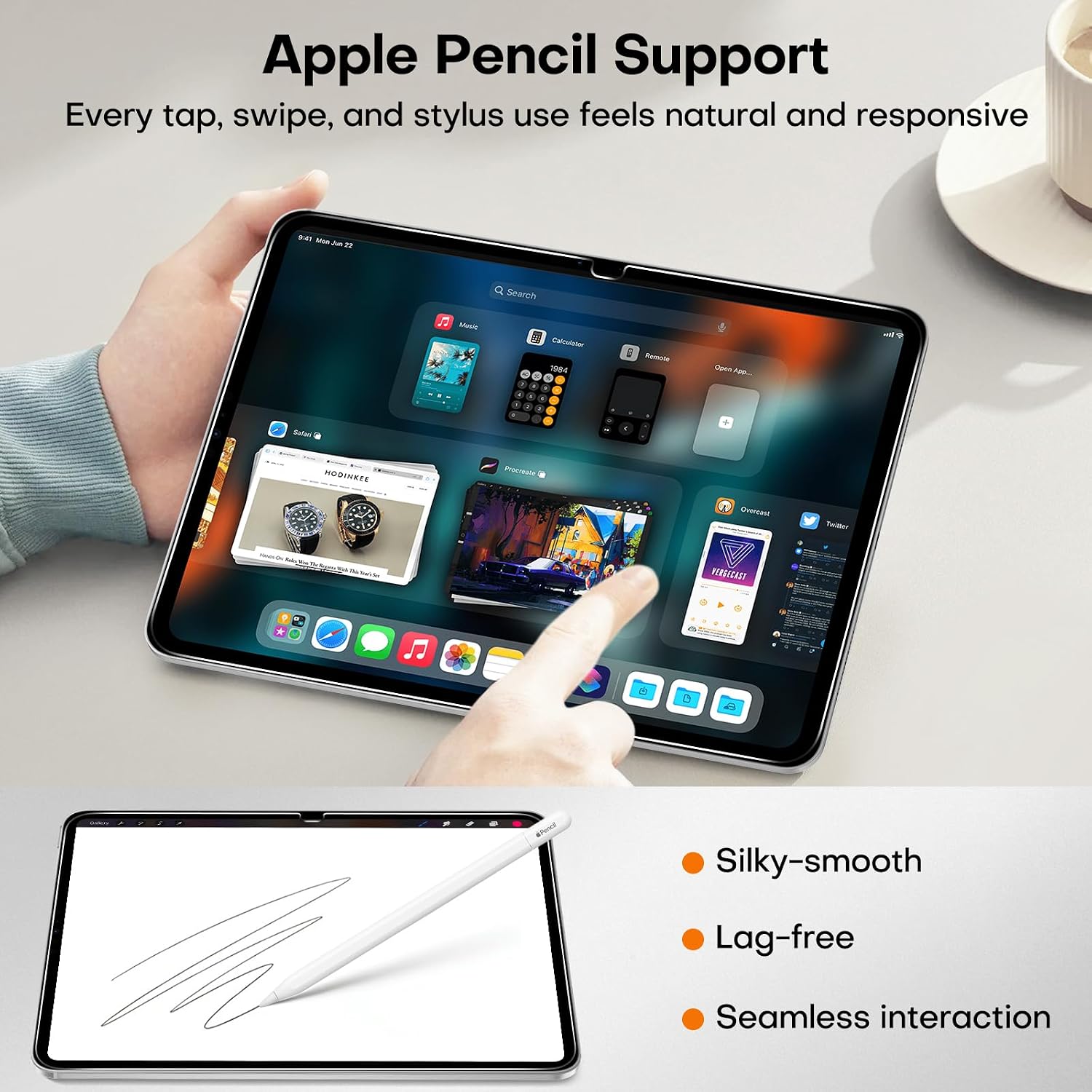Thumbnail 5 de OMOTON Privacy Screen for iPad 11th/10th