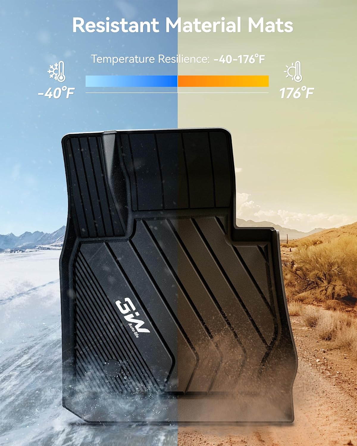 Thumbnail 4 de 3W Floor Mats BMW X3 X4 Custom Fit TPE 1st+2nd Row