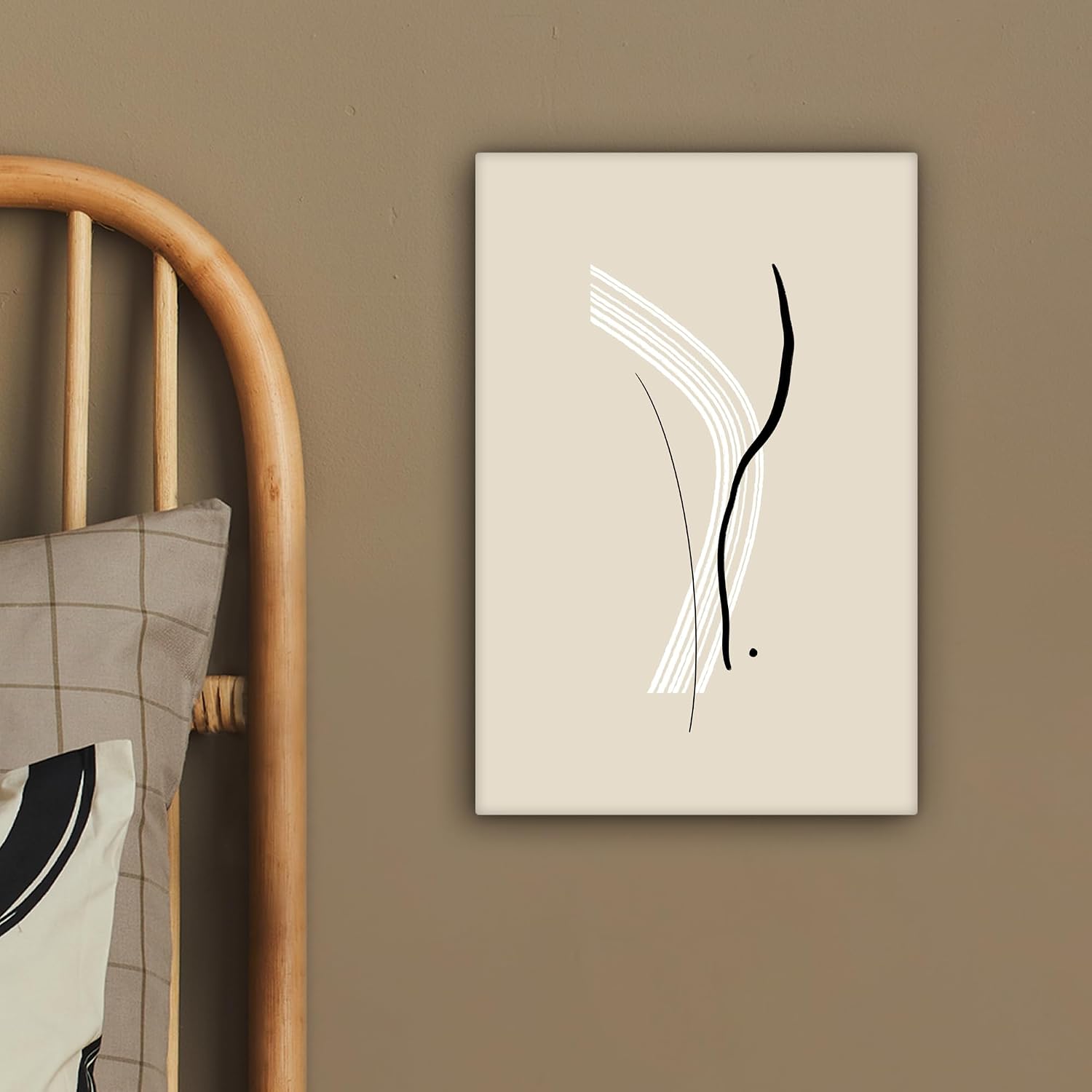 Thumbnail 3 de MuchoWow© kunstdruk op canvas, 20 x 30 cm, staand en abstract in pastel