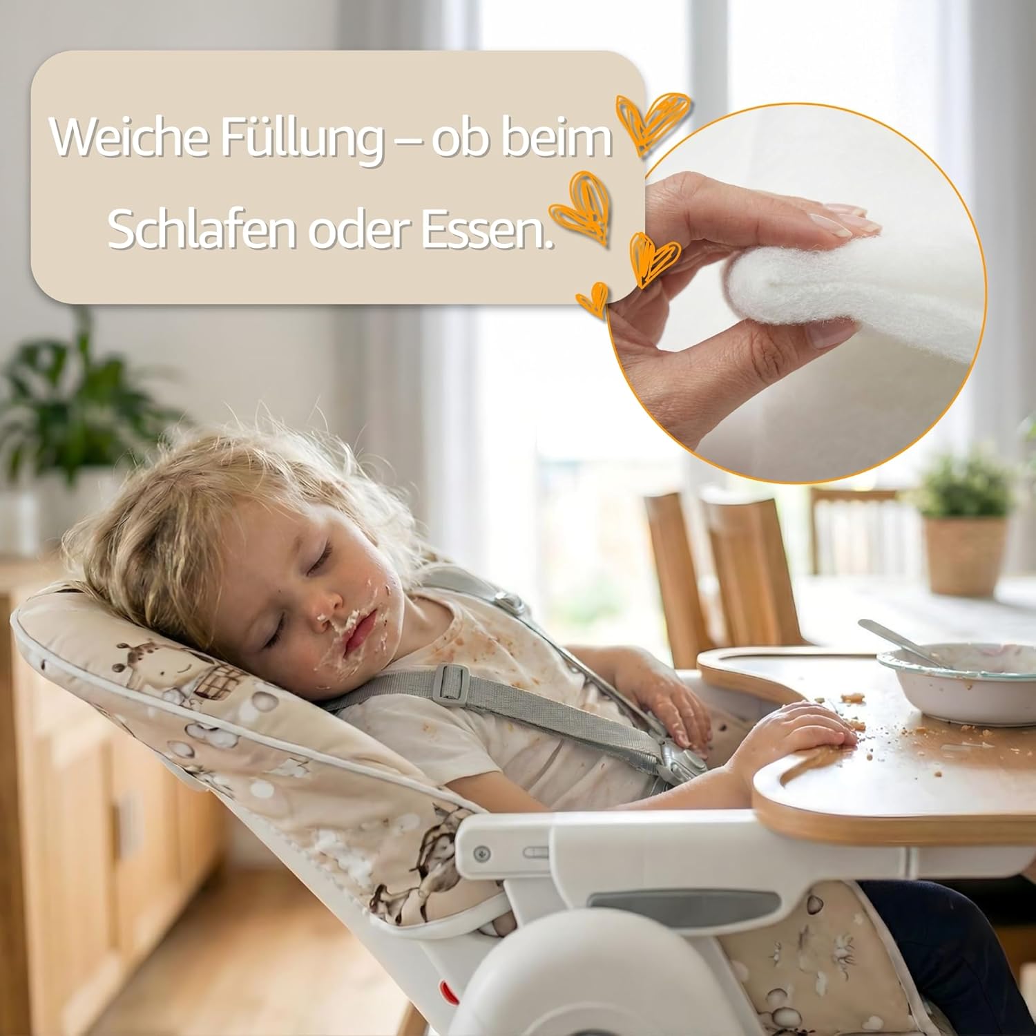 Thumbnail 3 de Sitzverkleinerer für Hochstuhl – Baby-Sitzkissen als Stuhlauflage mit Oeko-Tex Zertifikat