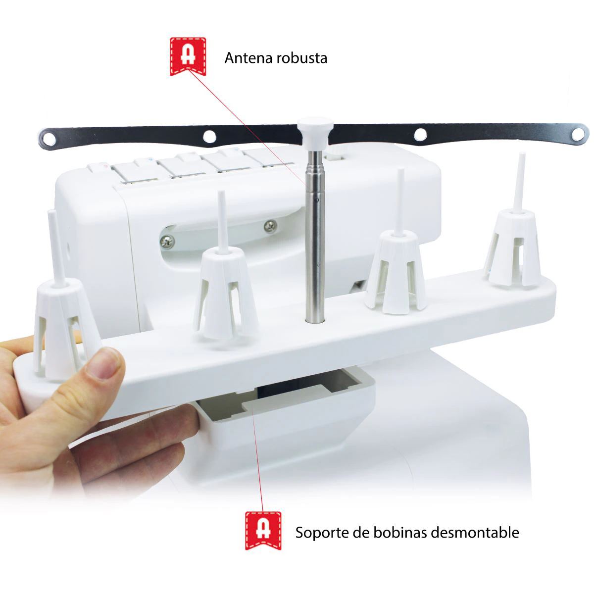 Thumbnail 4 de Alfa Overlock 8707+ máquina remalladora ⚙️