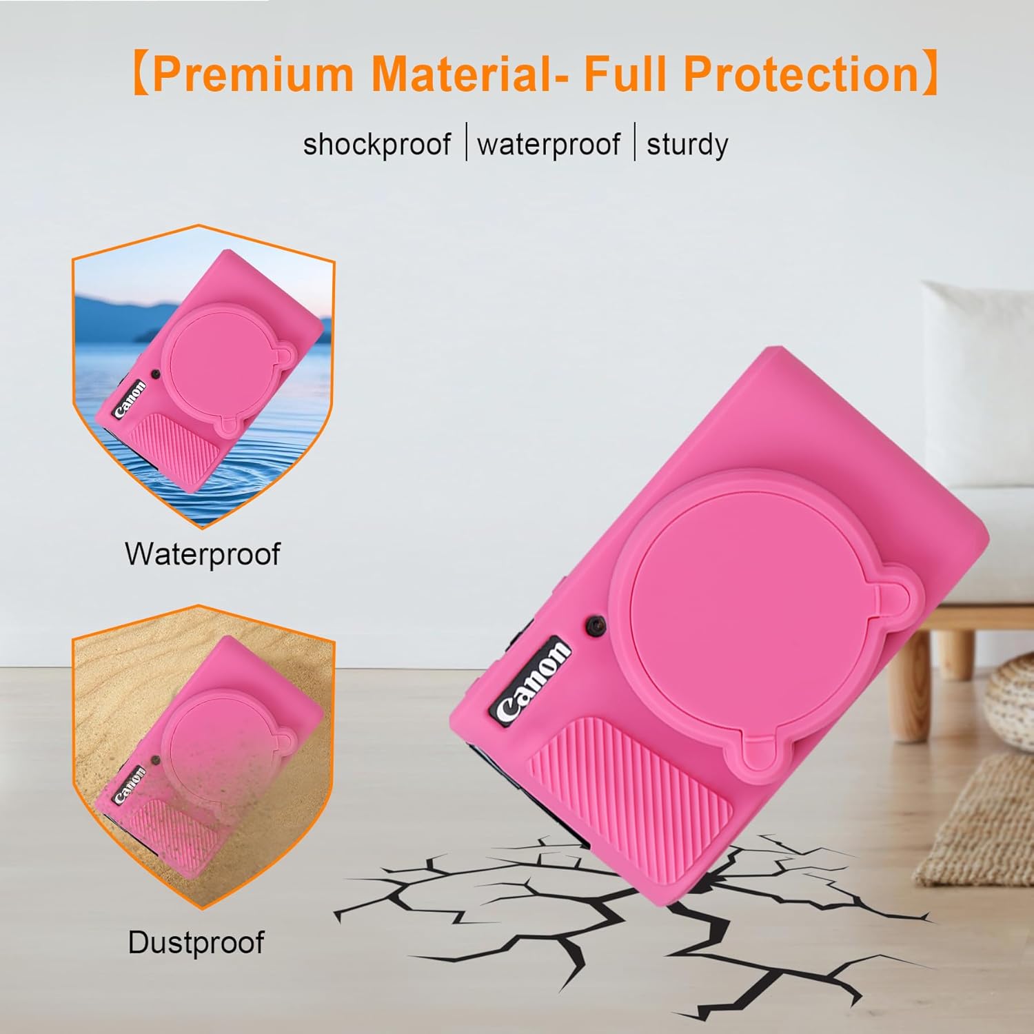 Thumbnail 5 de Elonbo Soft Silicone Protective Case for Canon PowerShot SX740/SX730