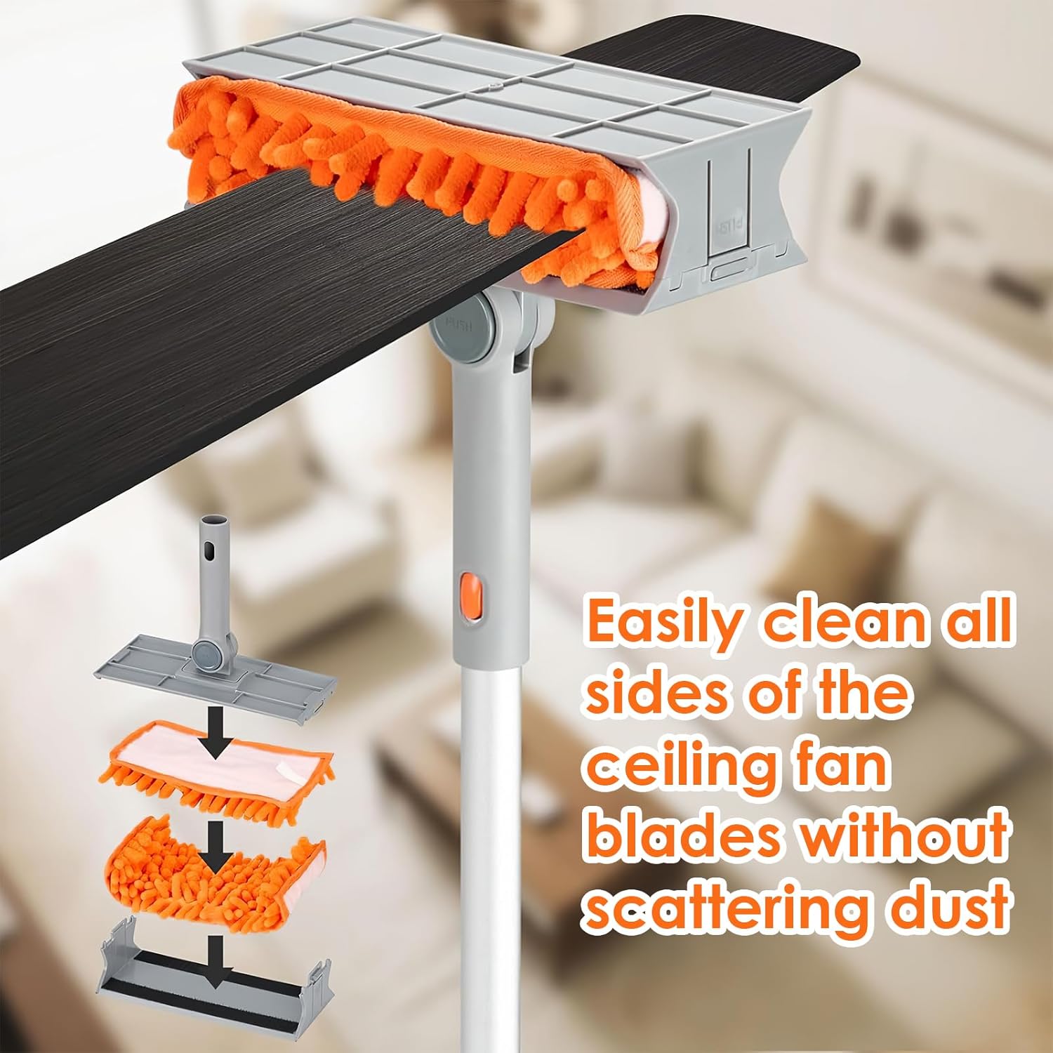 Thumbnail 2 de ZONJIE Ceiling Fan Dust Cleaner