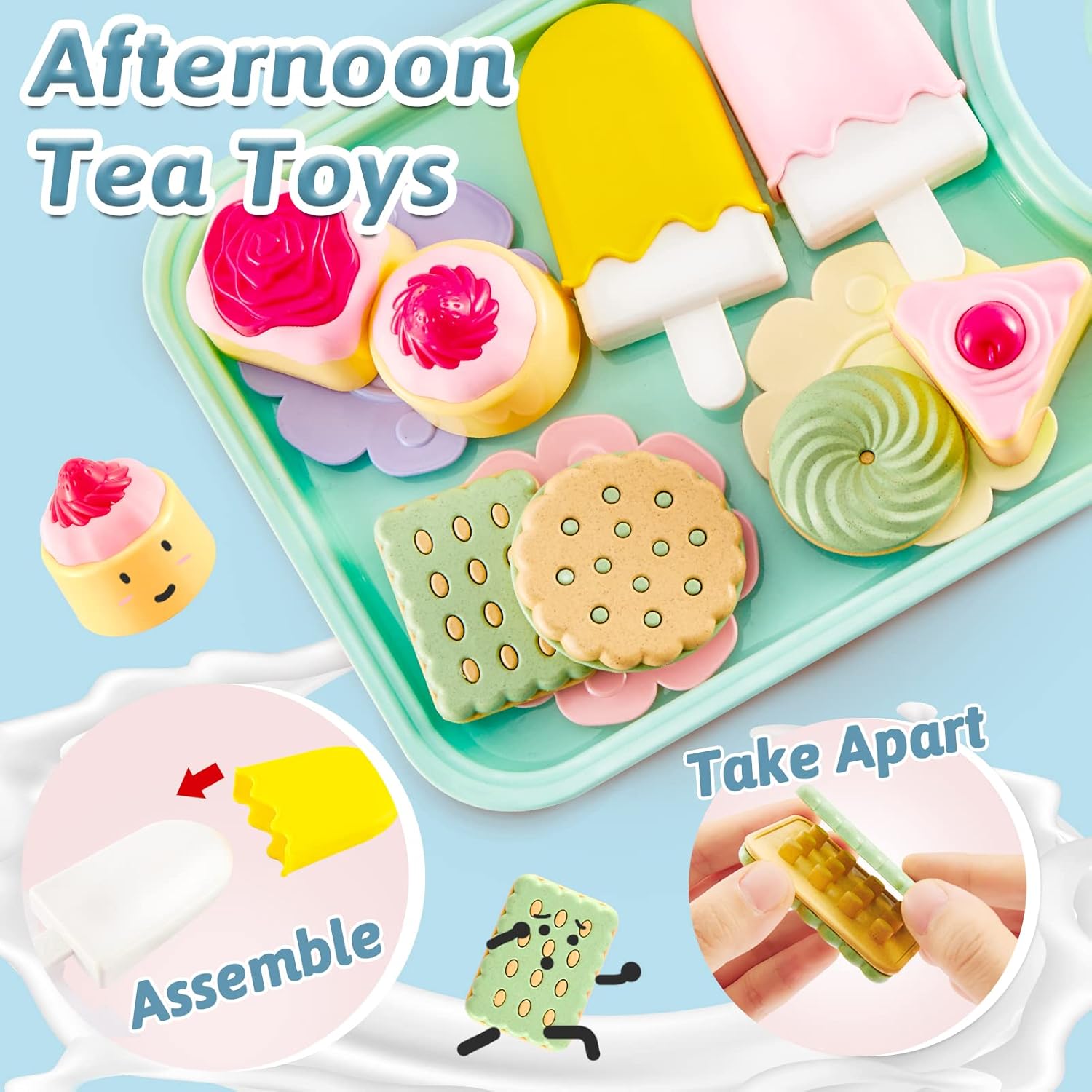 Detalle 2 de LINFUN KIDS Afternoon Tea Set for 3–5 Year Olds 🍽