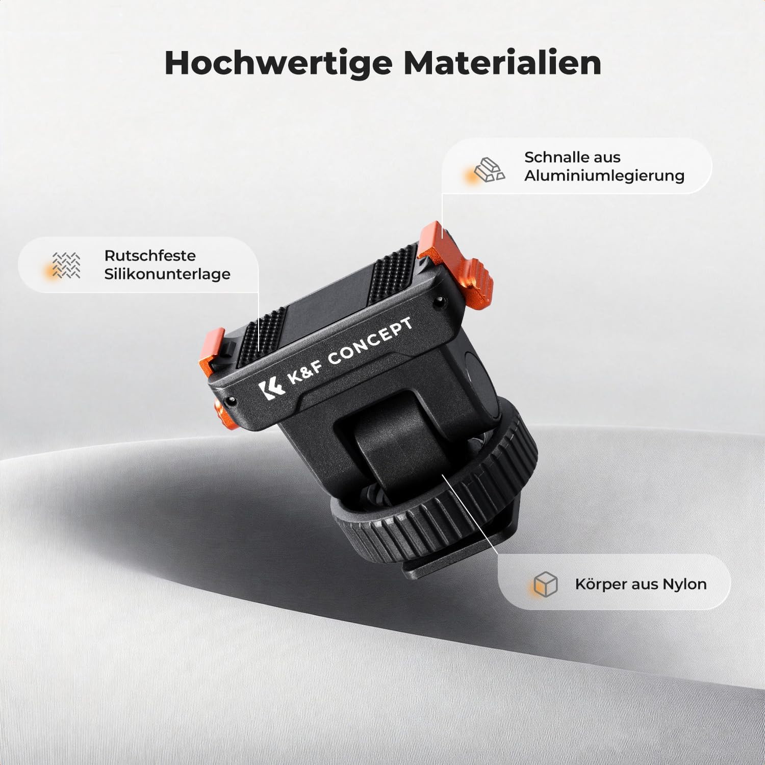 Thumbnail 4 de K&F CONCEPT Cold Shoe Adapter für Osmo Action 3/4/5 160°