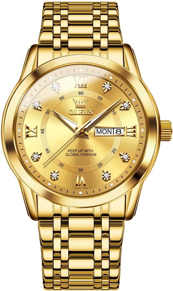 Detalle de OLEVS Montres Hommes Diamant 30M