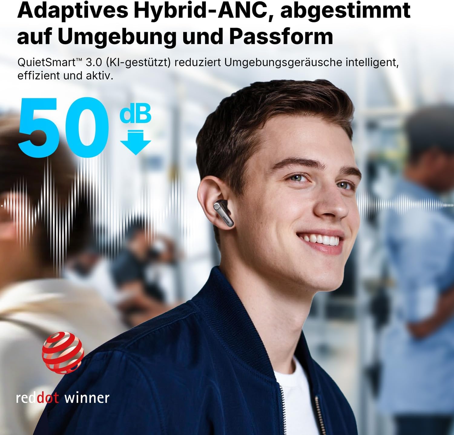 Thumbnail 2 de EarFun Air Pro 4+ Bluetooth Kopfhörer 54 Std. Akku