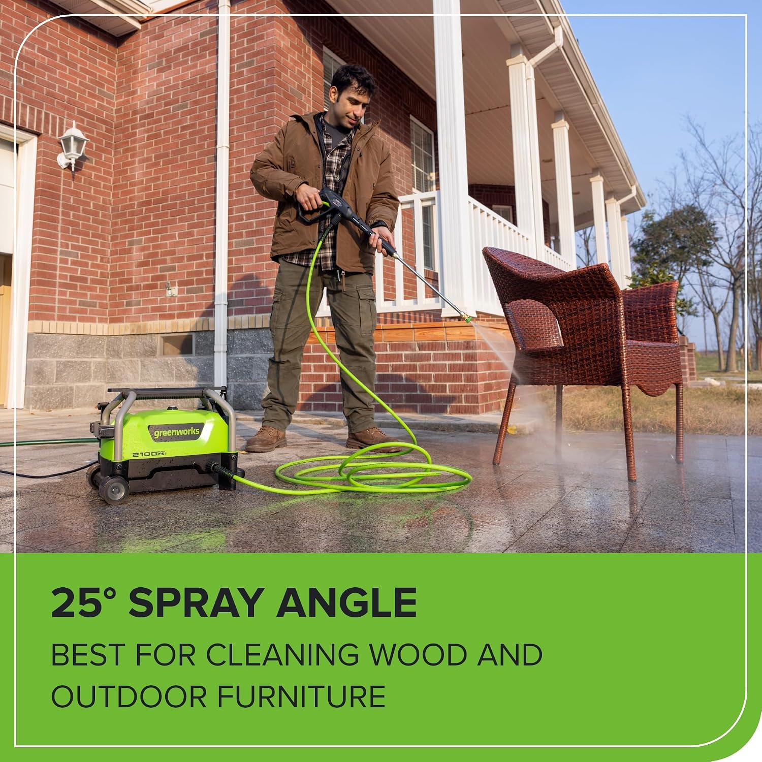 Detalle de Greenworks Electric Pressure Washer 1.2 GPM