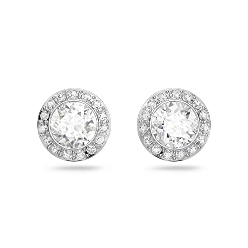 Thumbnail 6 de Swarovski Femme Earrings, Angelic Studs with Crystals in Rhodium Plating