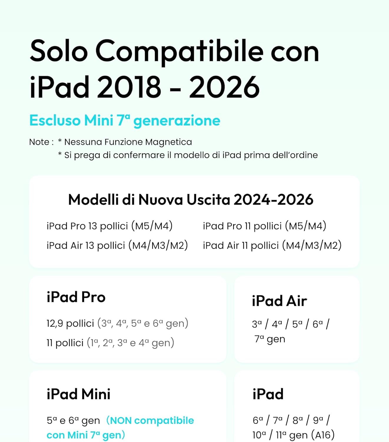 Thumbnail 1 de Metapen Penna Air 8 per iPad (2018-2026): Pencil con rifiuto del palmo, ricarica rapida 2X e punta di ricambio