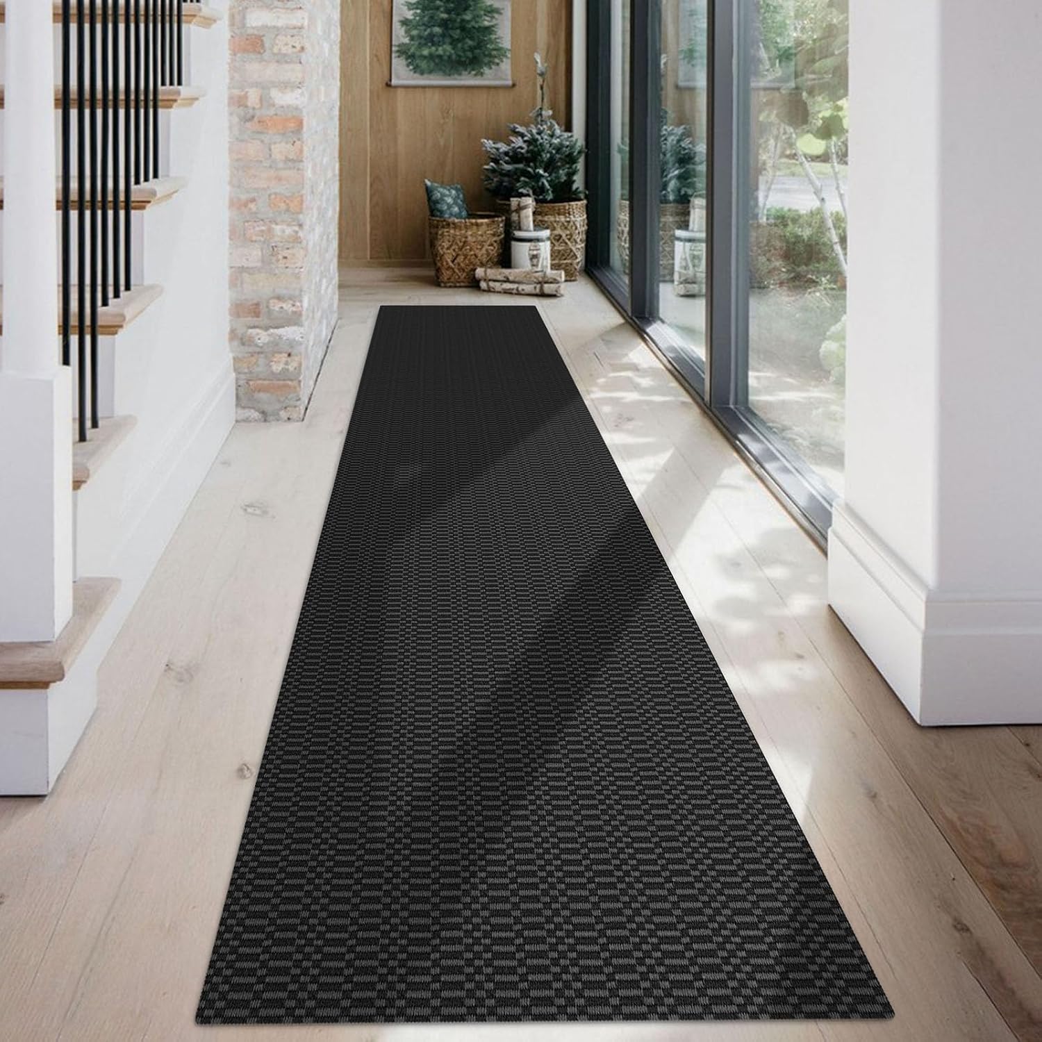 Detalle de KOZYFLY Washable Runner Rug 2x12 ft hallway runner