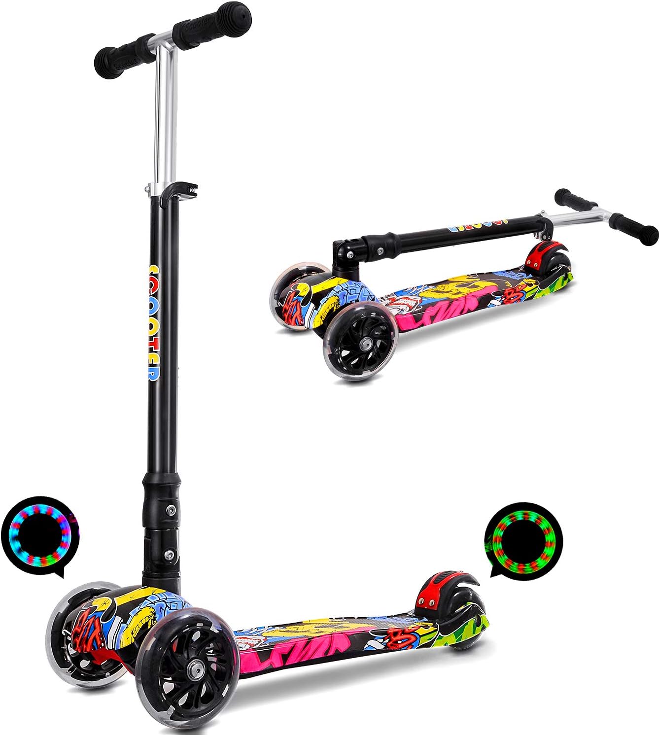 IMMEK Pieghevole Monopattino Graffiti 50 kg 🛴