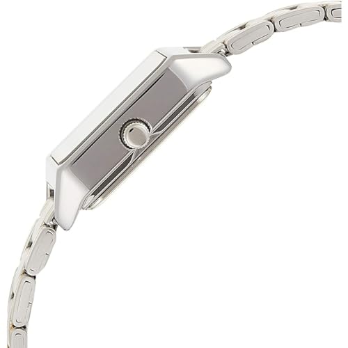 Detalle de Montre Femme Casio: eleganza pratica con cassa rettangolare e cinturino in acciaio