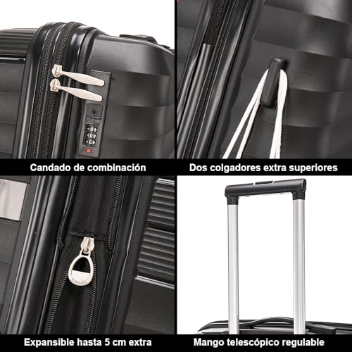 Thumbnail 4 de 1990s Maleta Grande expandible 75cm 117L 25kg