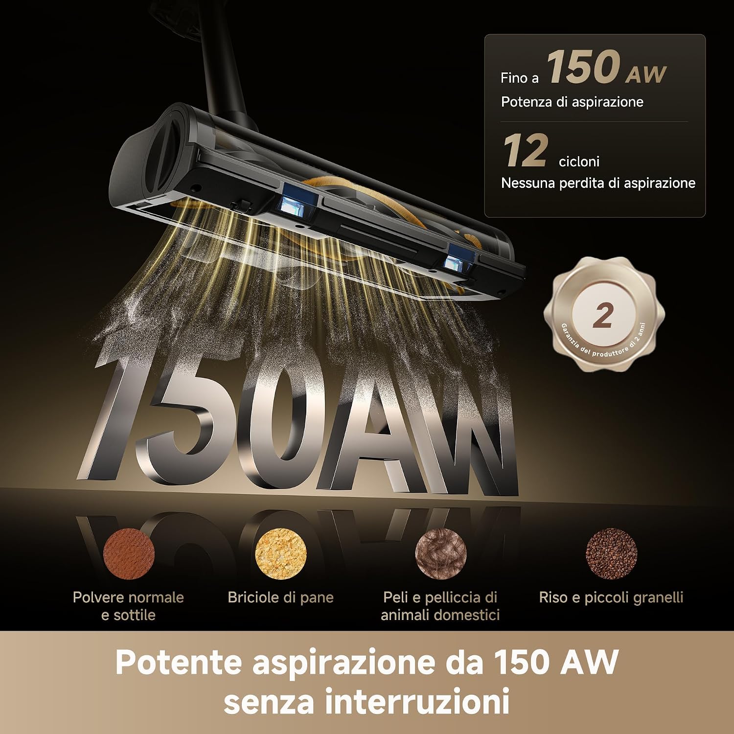 Detalle 2 de DREAME R20 SE-A Aspirapolvere 90 min 🧹