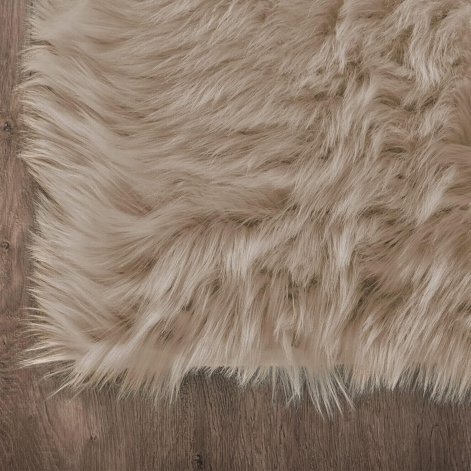 Thumbnail 4 de Latepis Shag Area Rug 6.7x10 Light Brown Beige