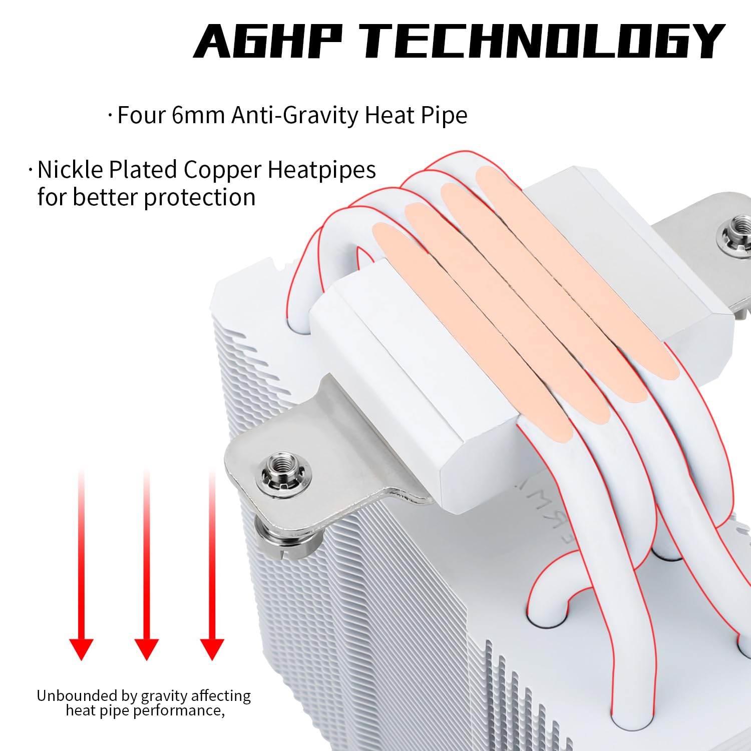 Thumbnail 3 de Thermalright Assassin X 120 SE Weiß CPU-Luftkühler – 4 Heatpipes, leiser TL-C12CW-S PWM-Lüfter, kompatibel mit AM4/AM5 und Intel LGA1700/1851/1150/1151/1155/1156/1200